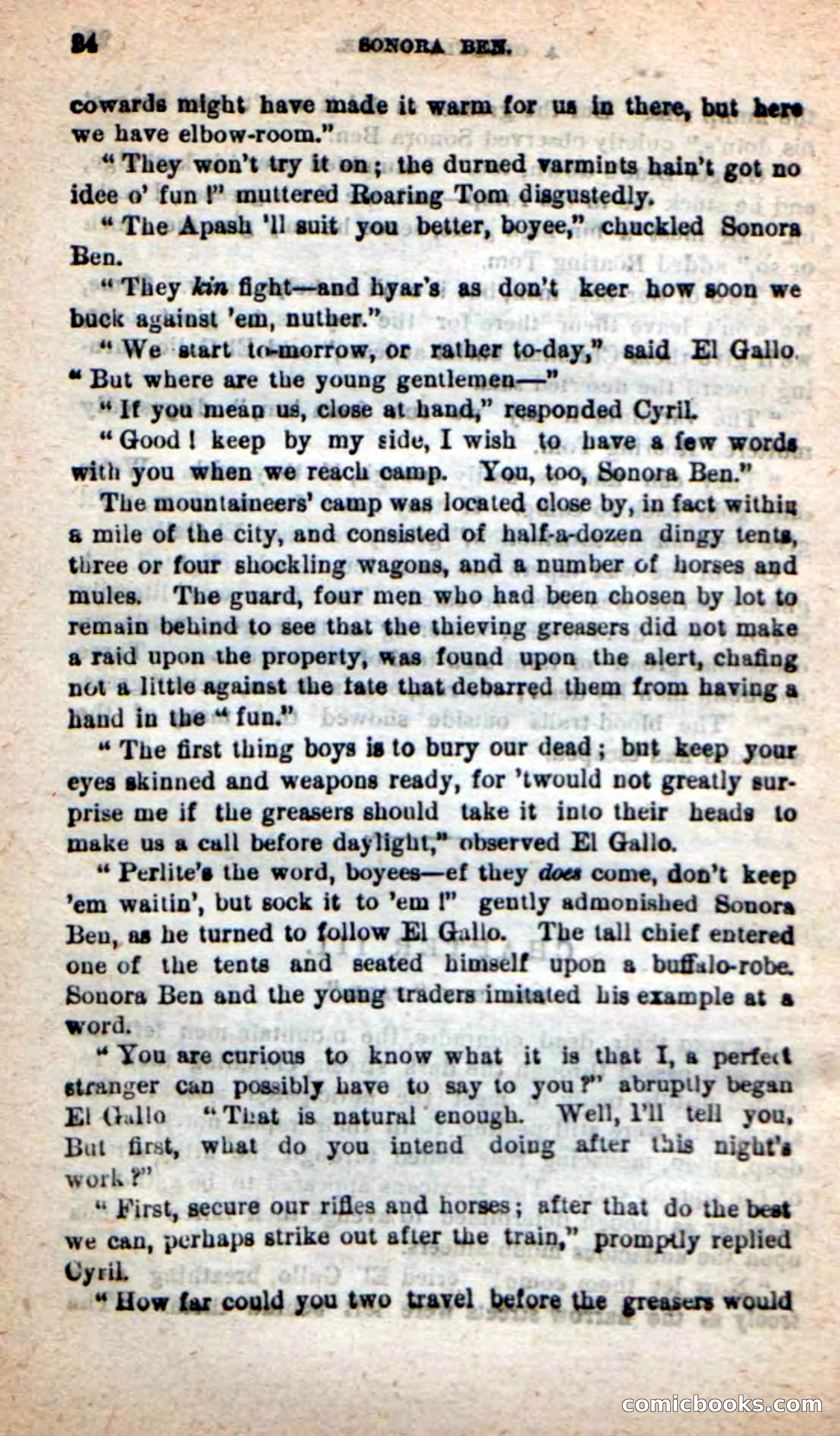 Beadle's New Dime Novels: Sonora Ben — page 20 of 100