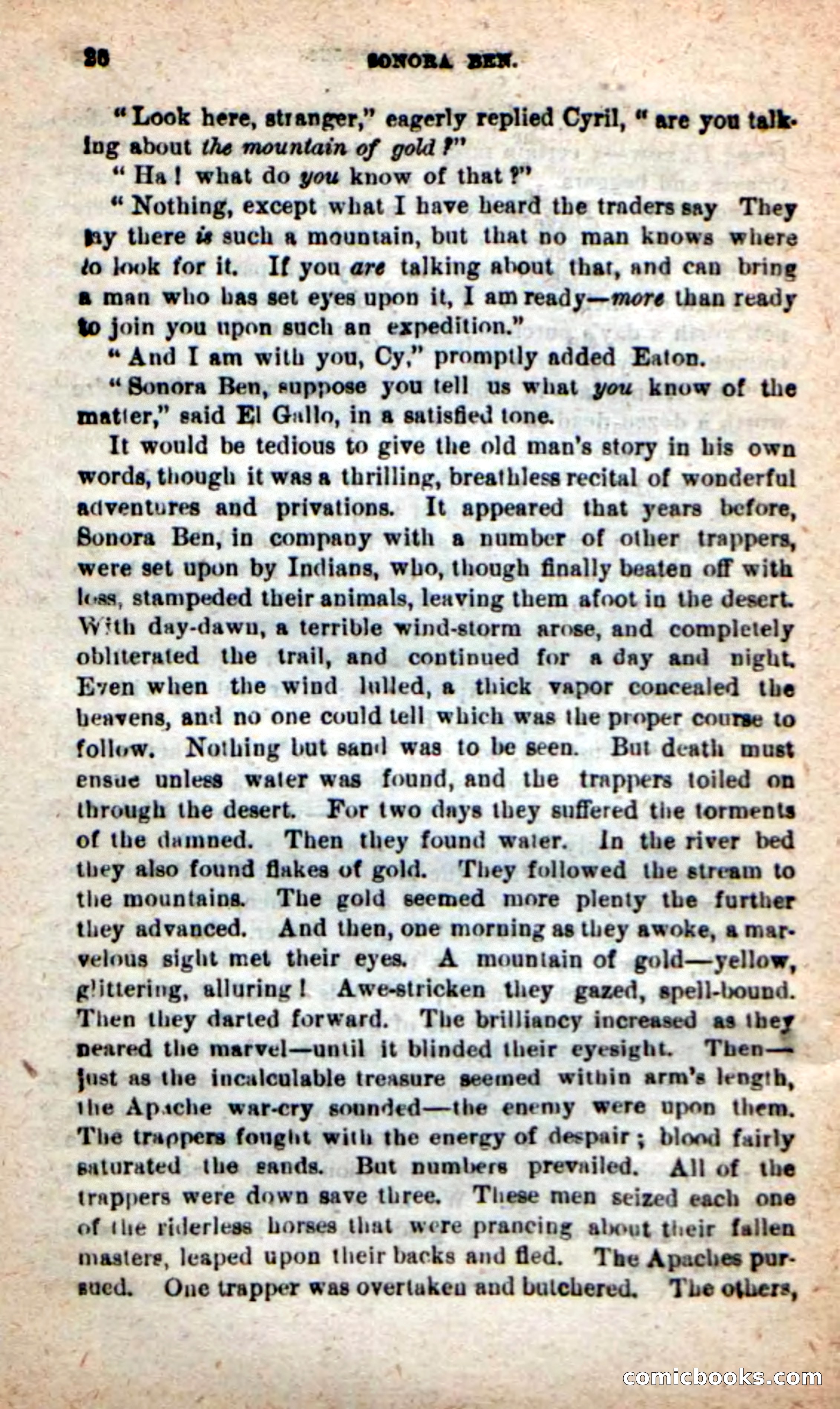 Beadle's New Dime Novels: Sonora Ben — page 22 of 100