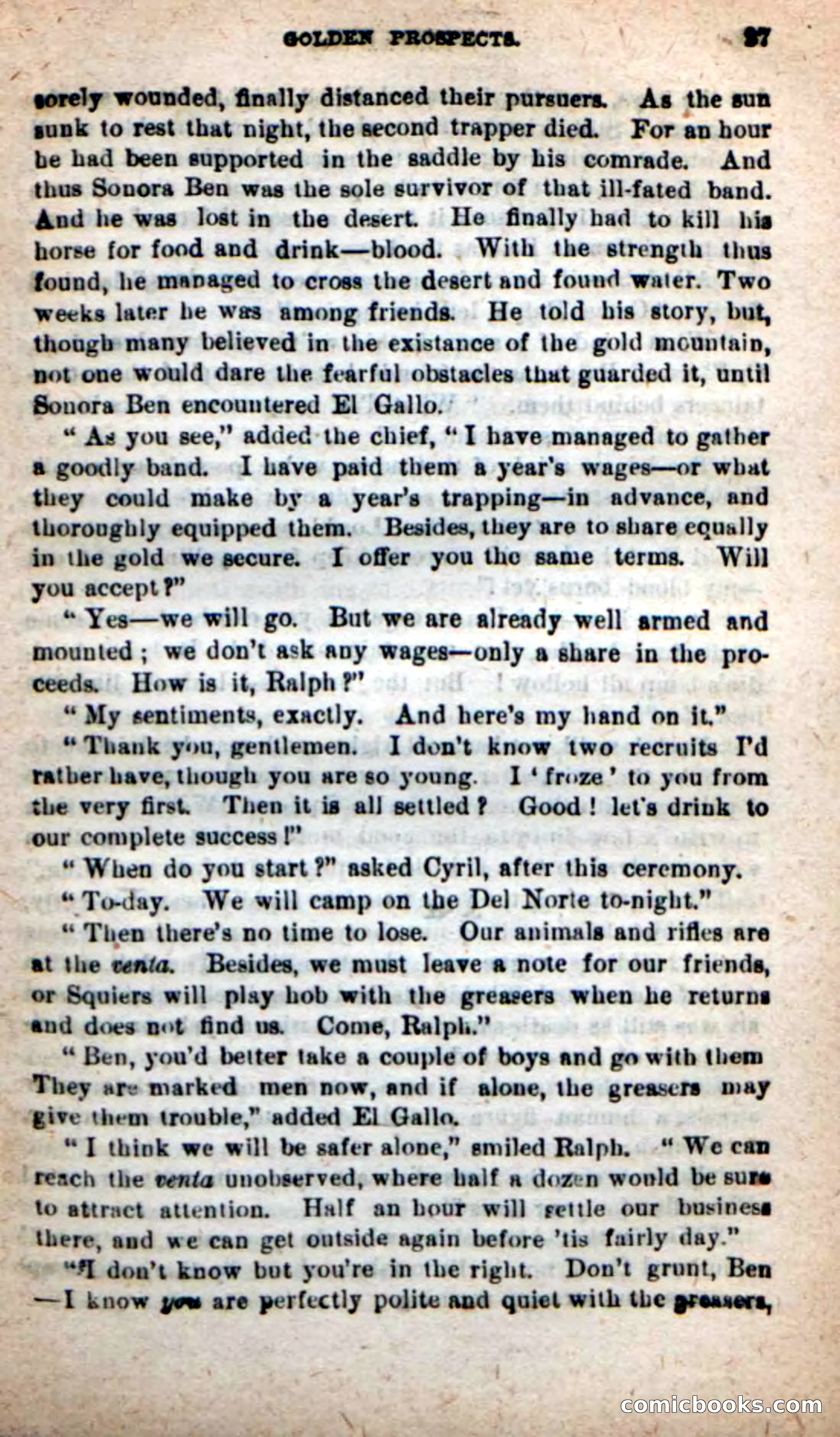 Beadle's New Dime Novels: Sonora Ben — page 23 of 100