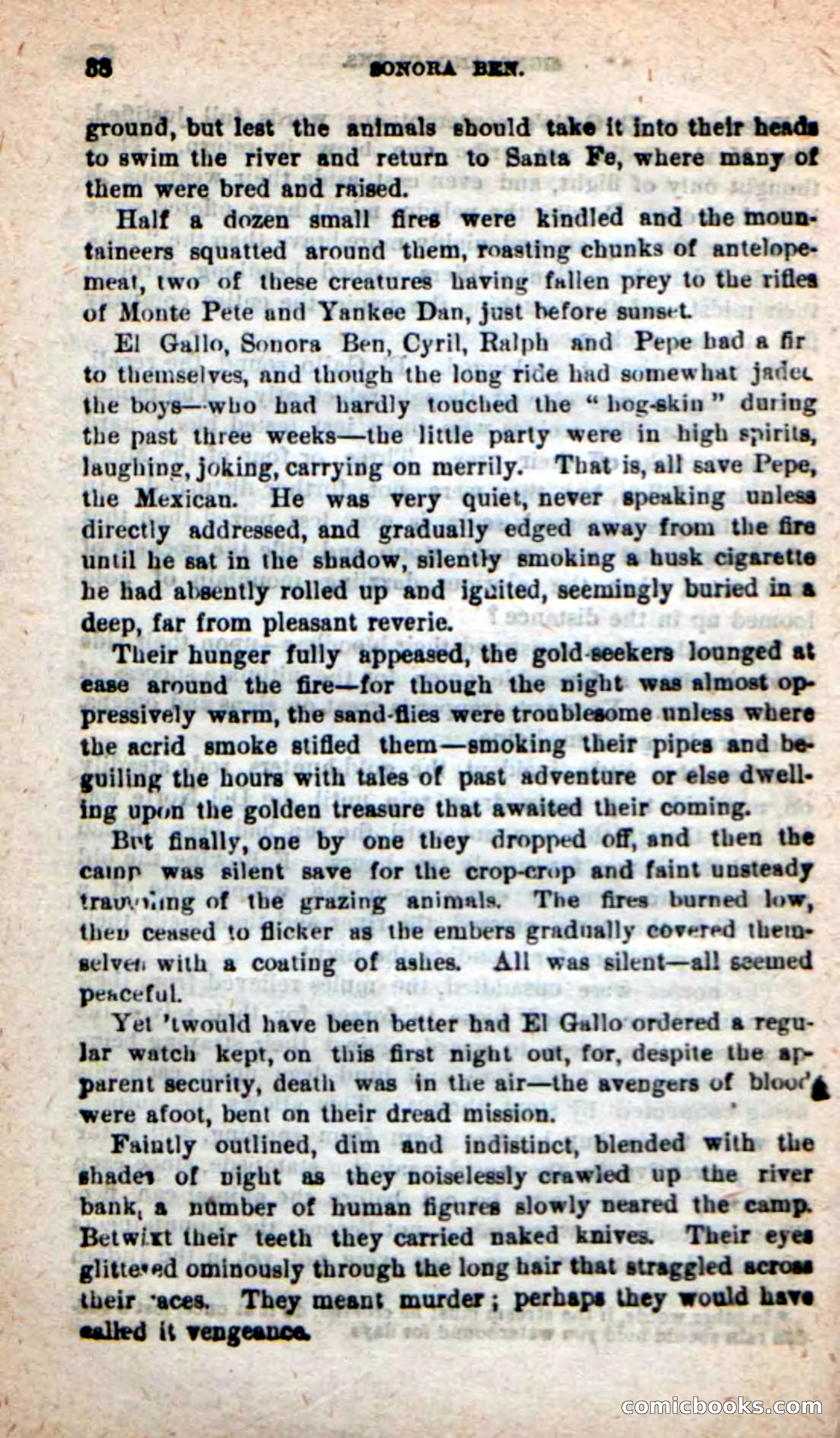 Beadle's New Dime Novels: Sonora Ben — page 34 of 100