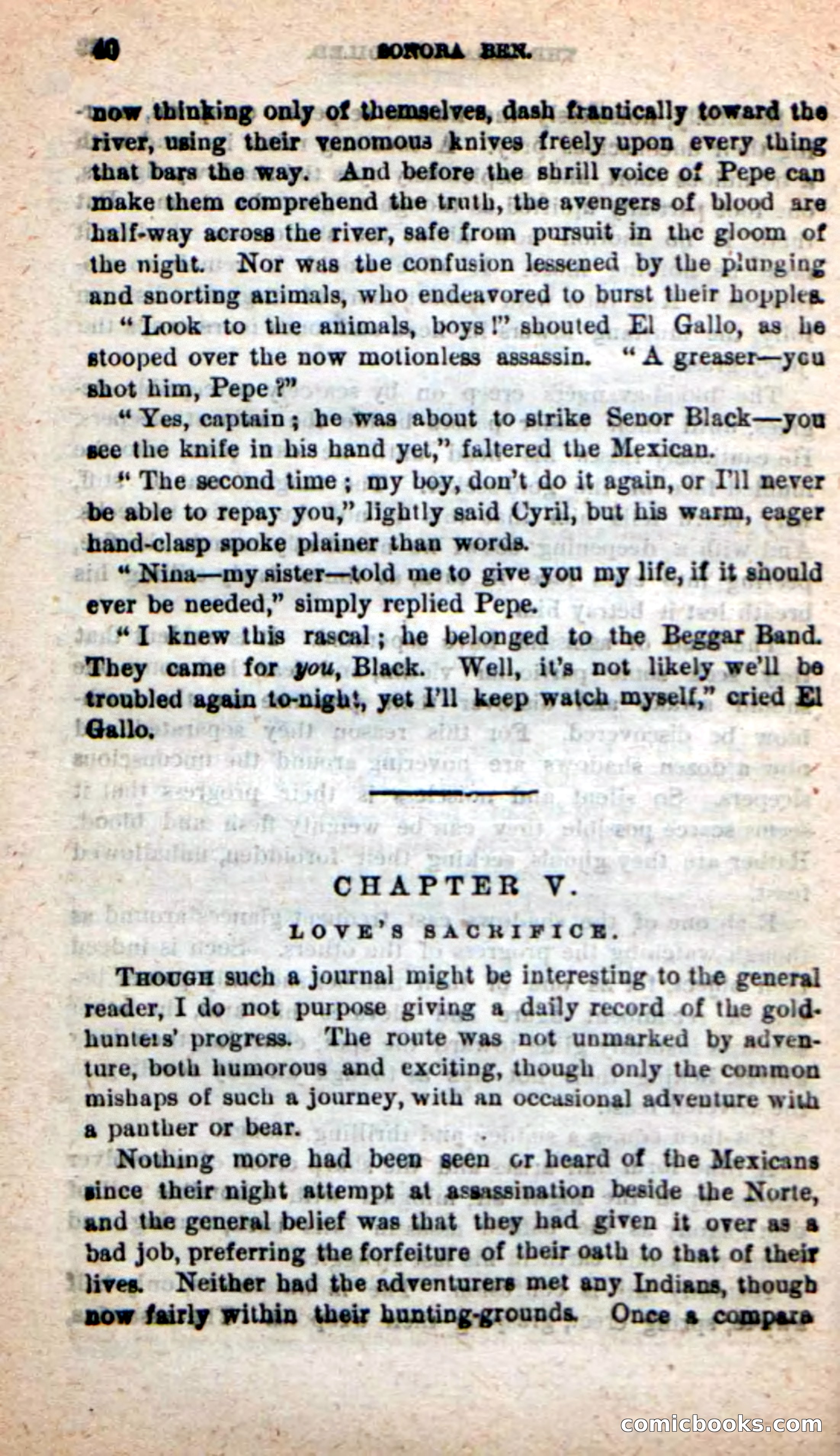 Beadle's New Dime Novels: Sonora Ben — page 36 of 100