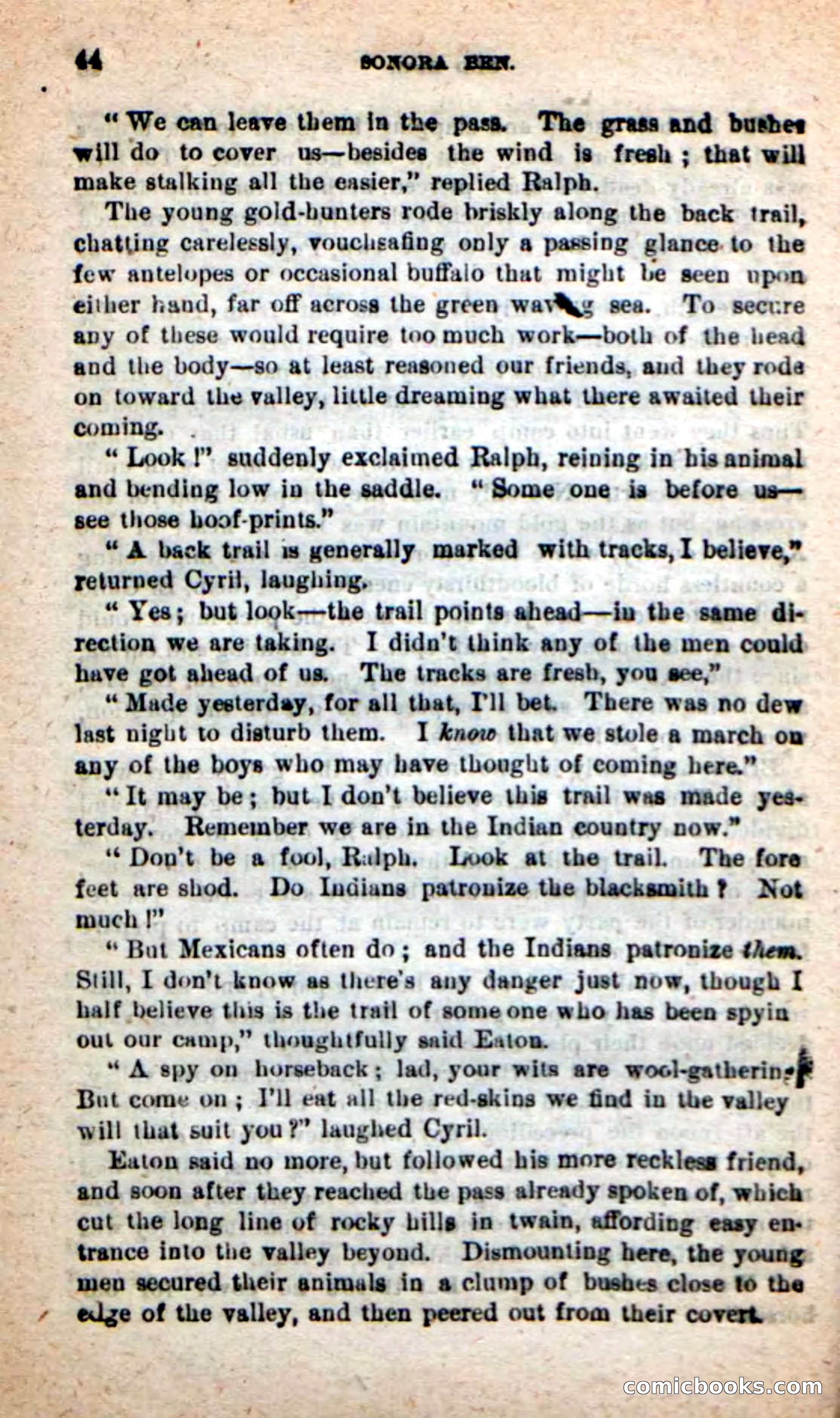 Beadle's New Dime Novels: Sonora Ben — page 40 of 100