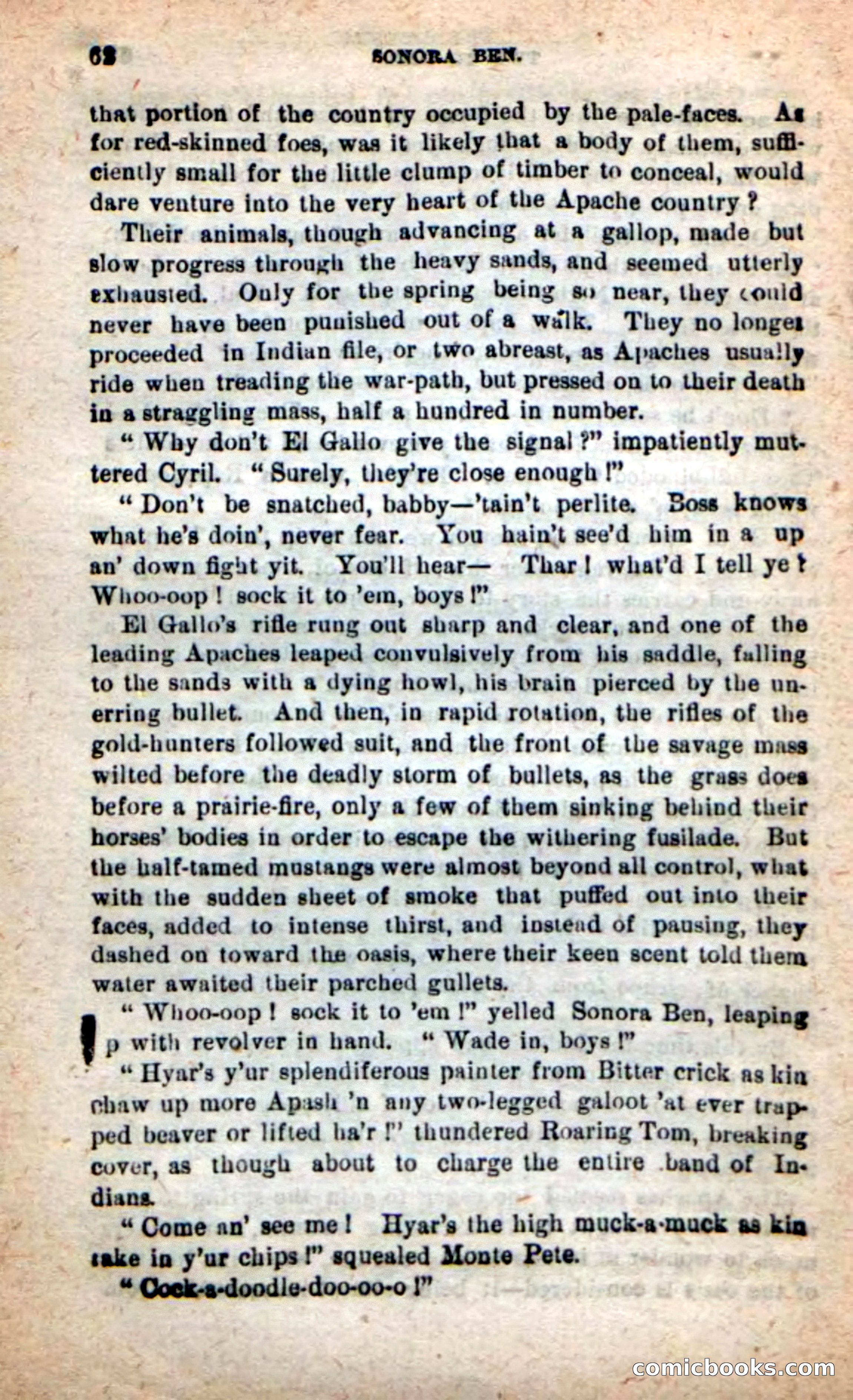 Beadle's New Dime Novels: Sonora Ben — page 58 of 100