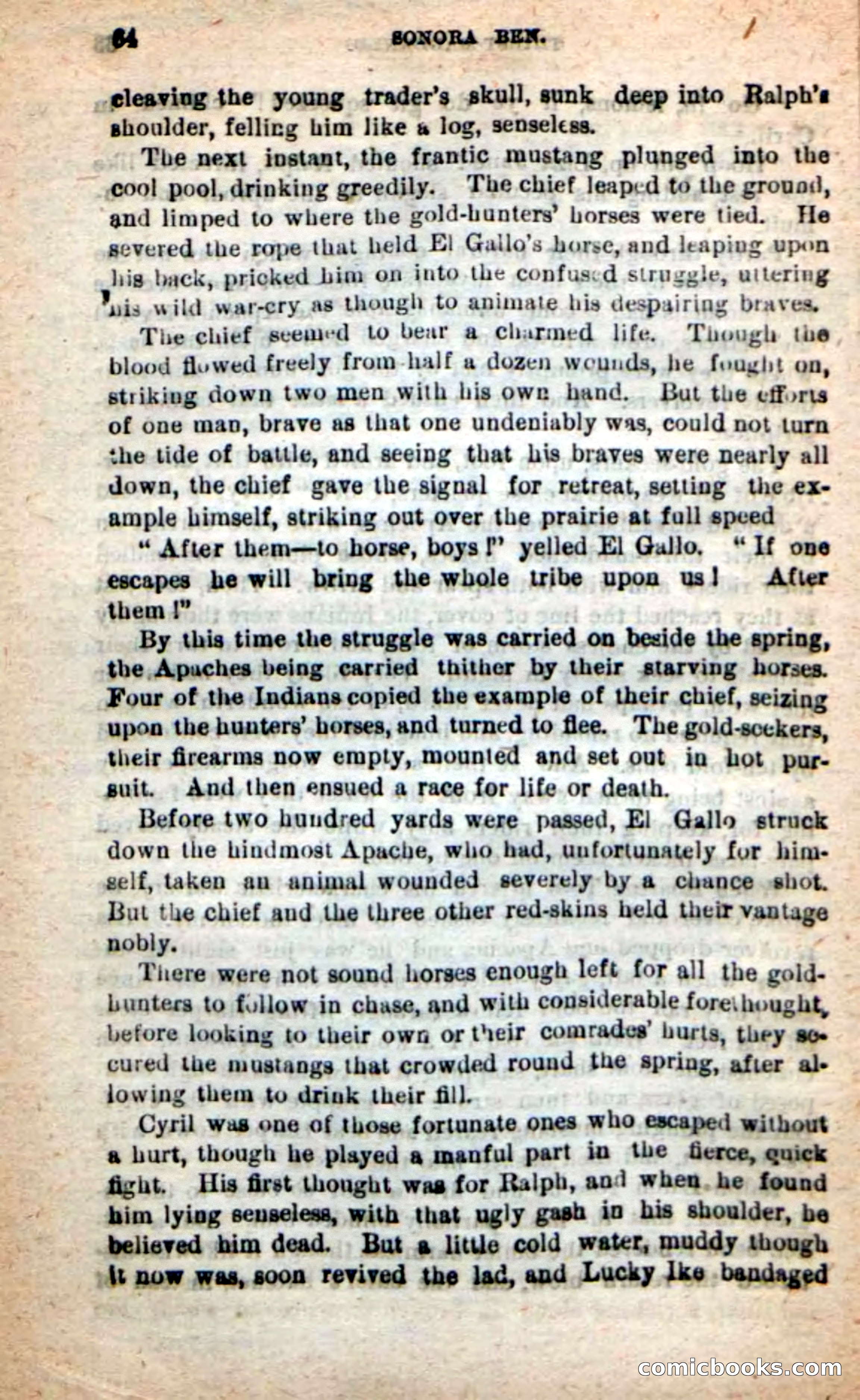 Beadle's New Dime Novels: Sonora Ben — page 60 of 100