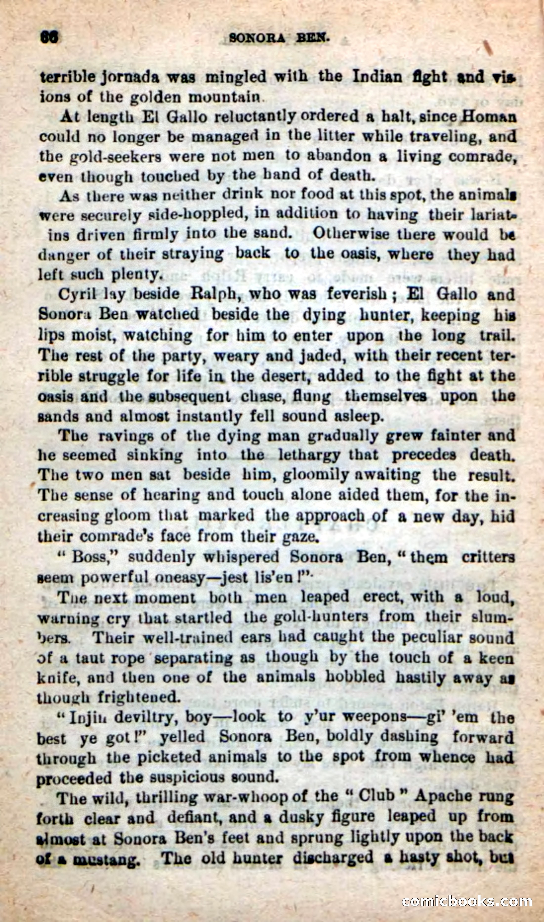 Beadle's New Dime Novels: Sonora Ben — page 62 of 100