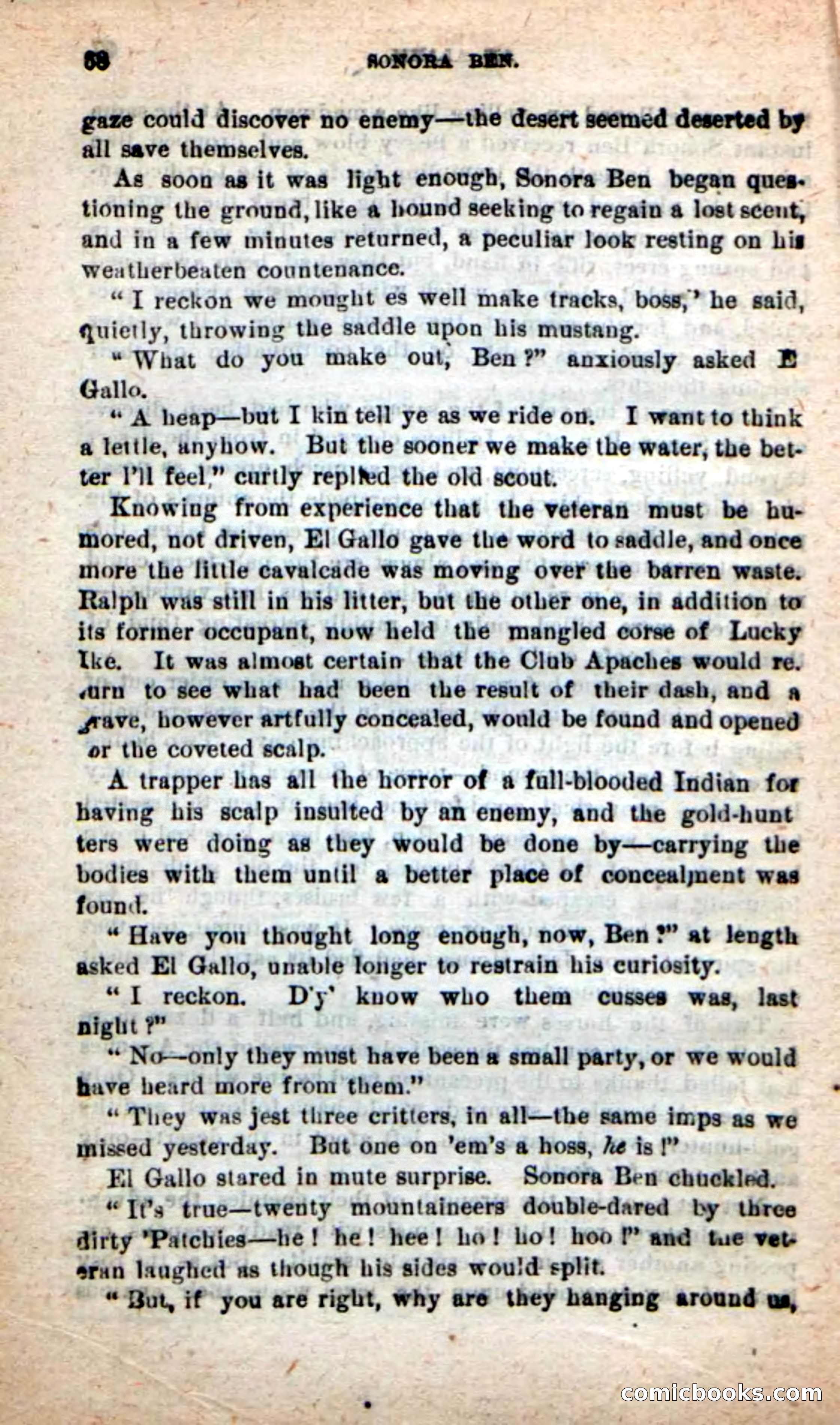 Beadle's New Dime Novels: Sonora Ben — page 64 of 100