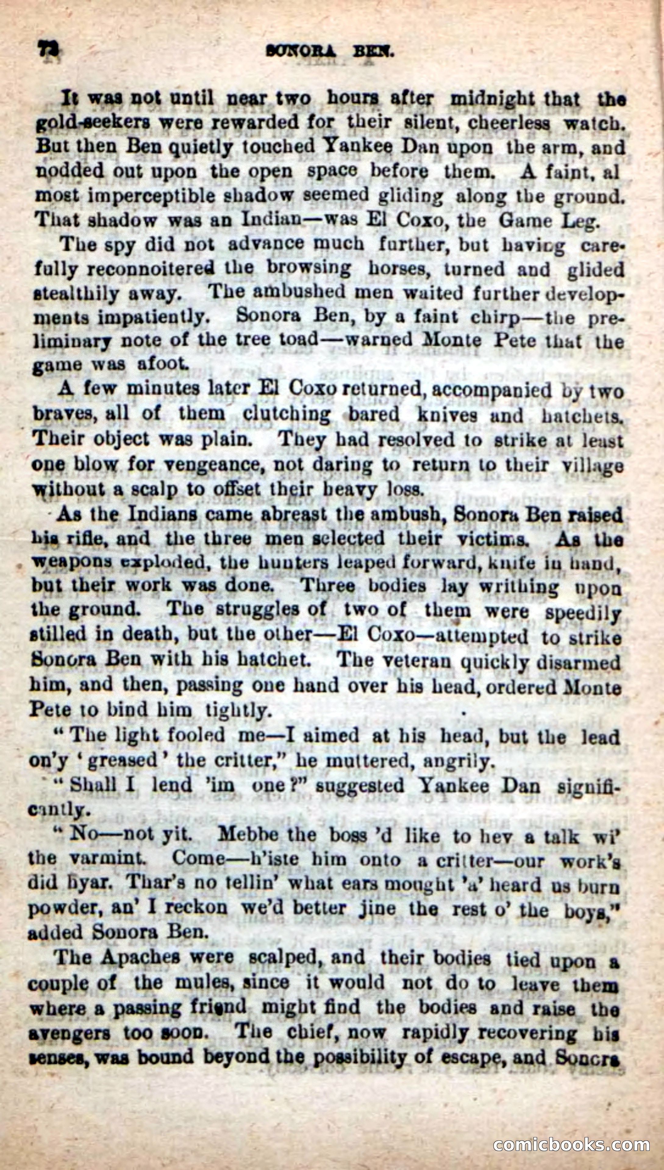 Beadle's New Dime Novels: Sonora Ben — page 68 of 100