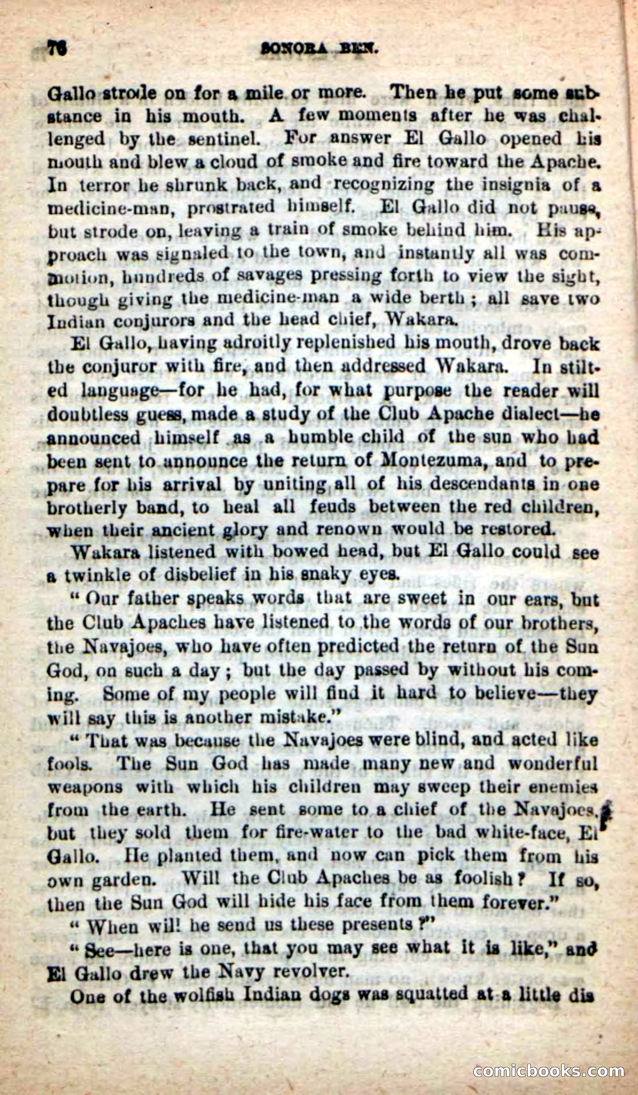 Beadle's New Dime Novels: Sonora Ben — page 72 of 100