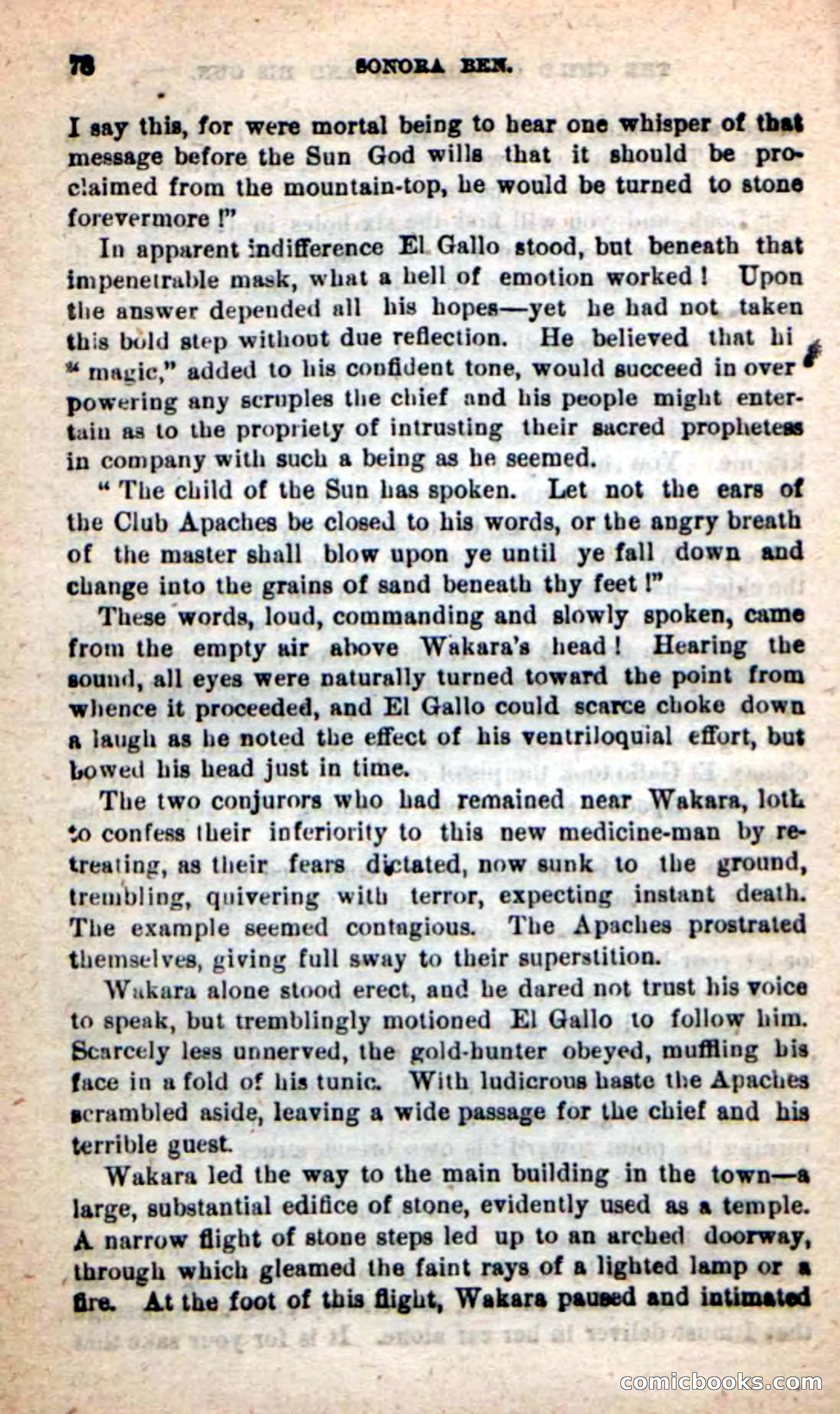 Beadle's New Dime Novels: Sonora Ben — page 74 of 100
