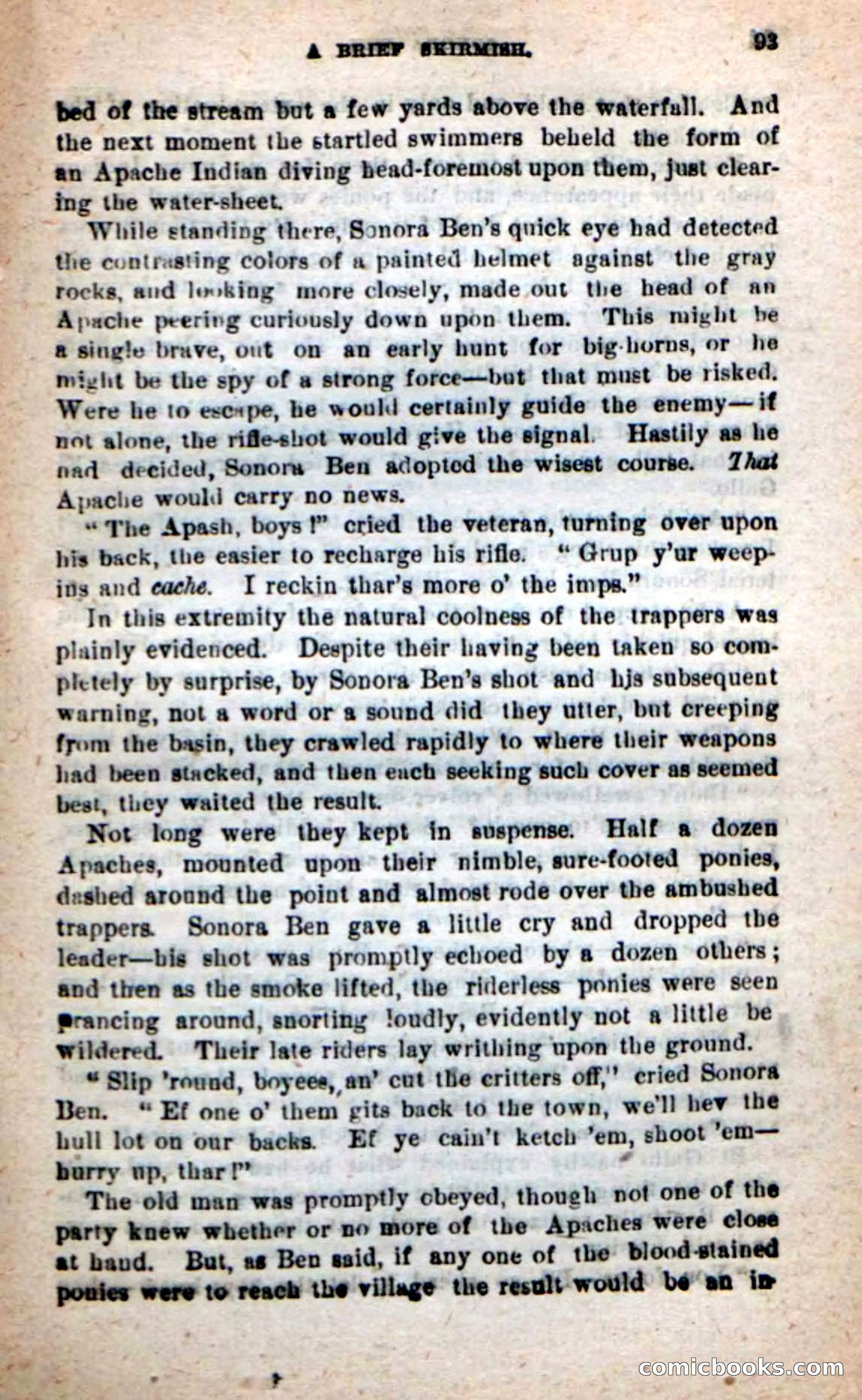 Beadle's New Dime Novels: Sonora Ben — page 89 of 100