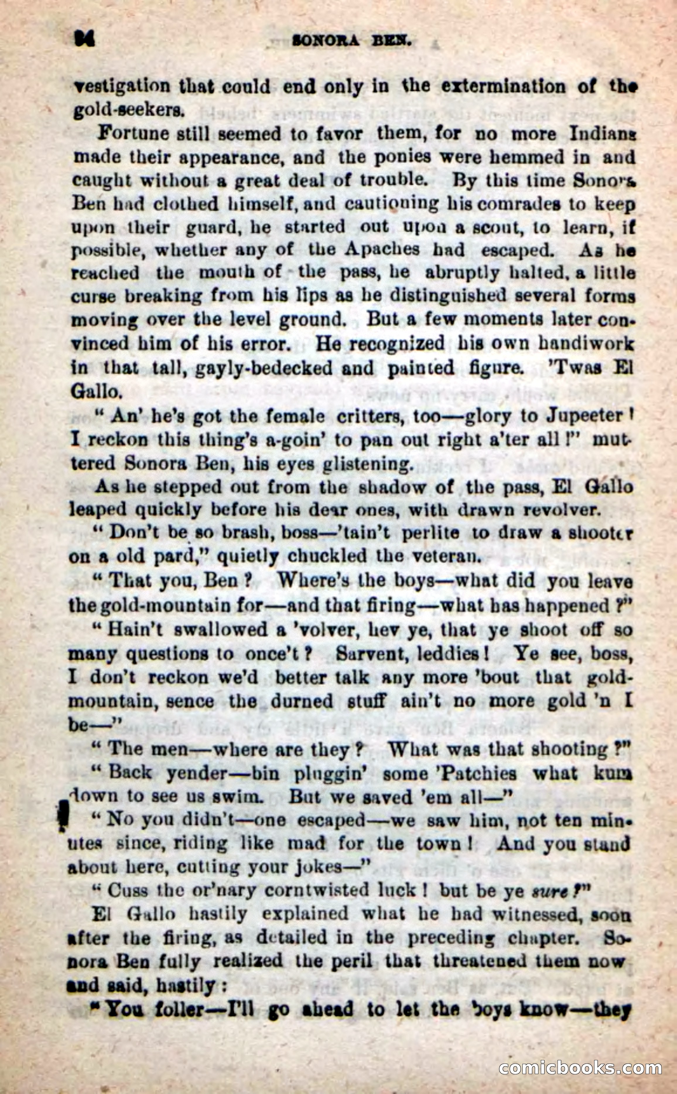 Beadle's New Dime Novels: Sonora Ben — page 90 of 100