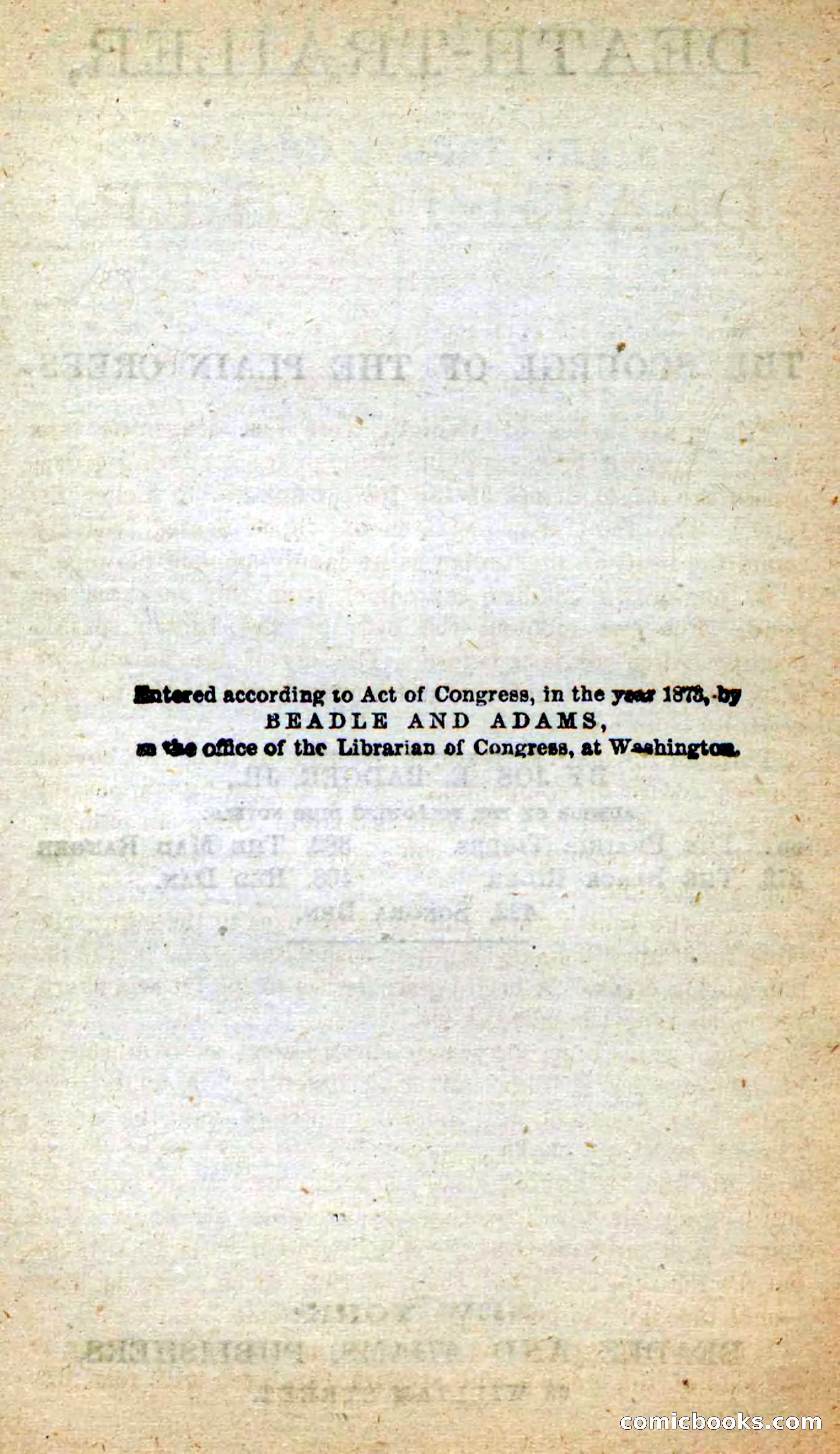 Beadle's New Dime Novels: Death-Trailer — page 4 of 99