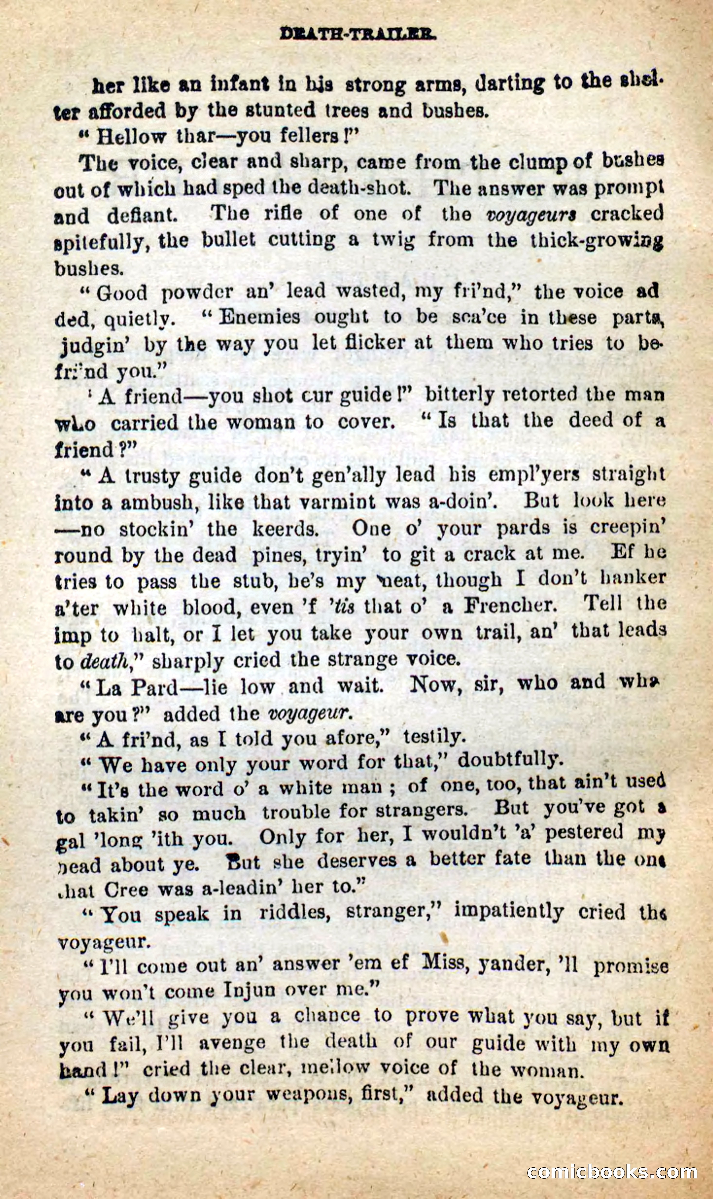 Beadle's New Dime Novels: Death-Trailer — page 6 of 99