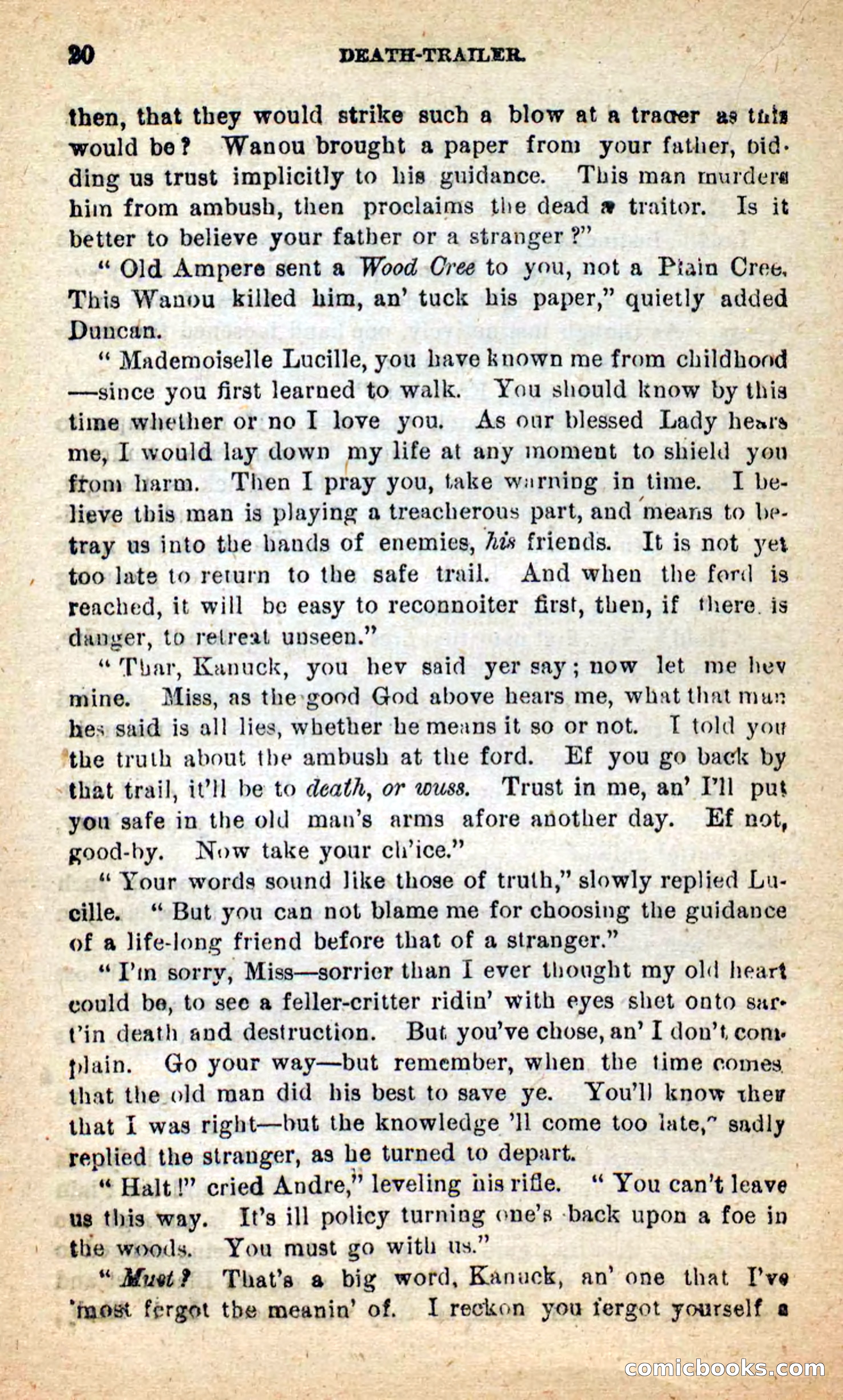 Beadle's New Dime Novels: Death-Trailer — page 16 of 99