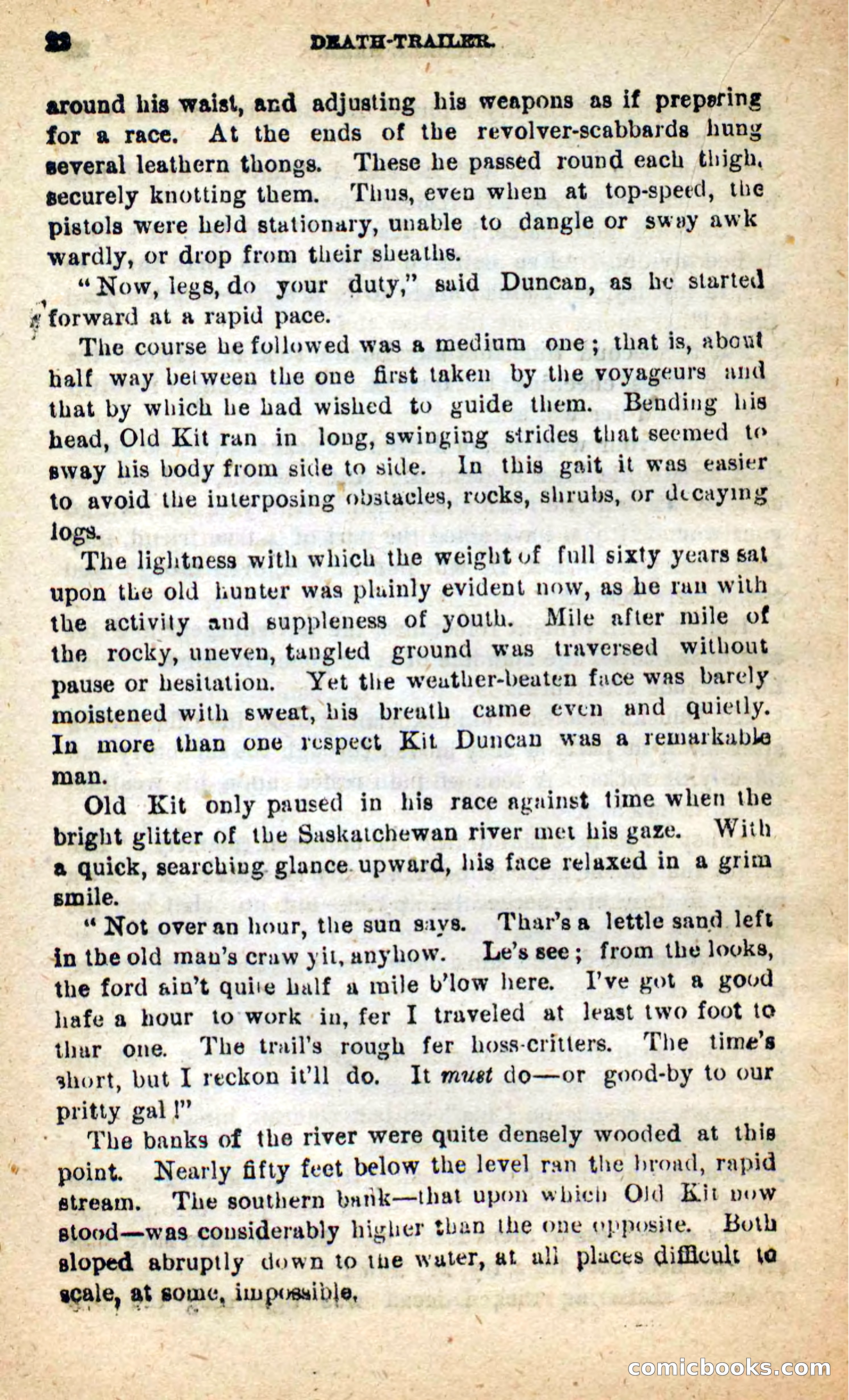 Beadle's New Dime Novels: Death-Trailer — page 18 of 99