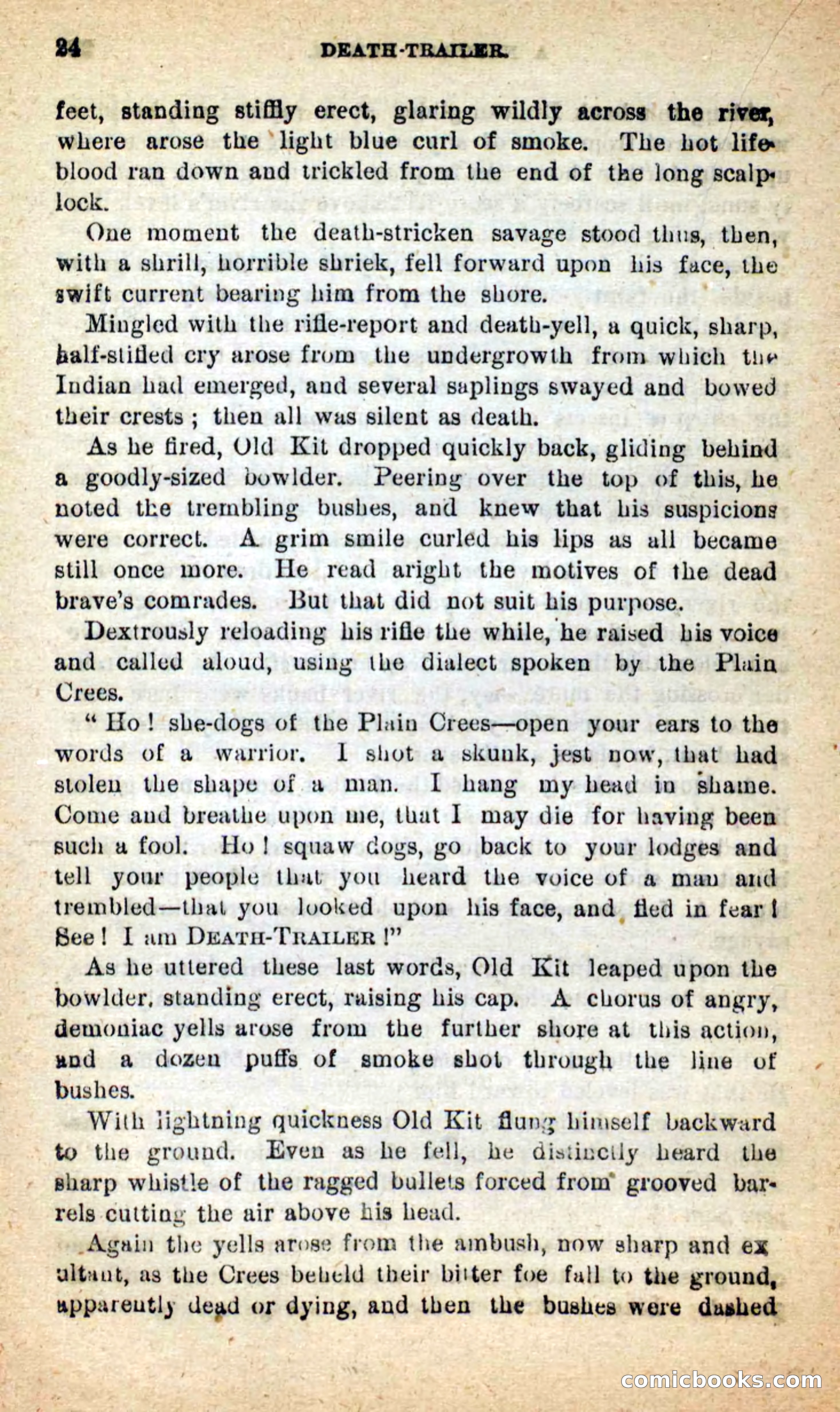 Beadle's New Dime Novels: Death-Trailer — page 20 of 99