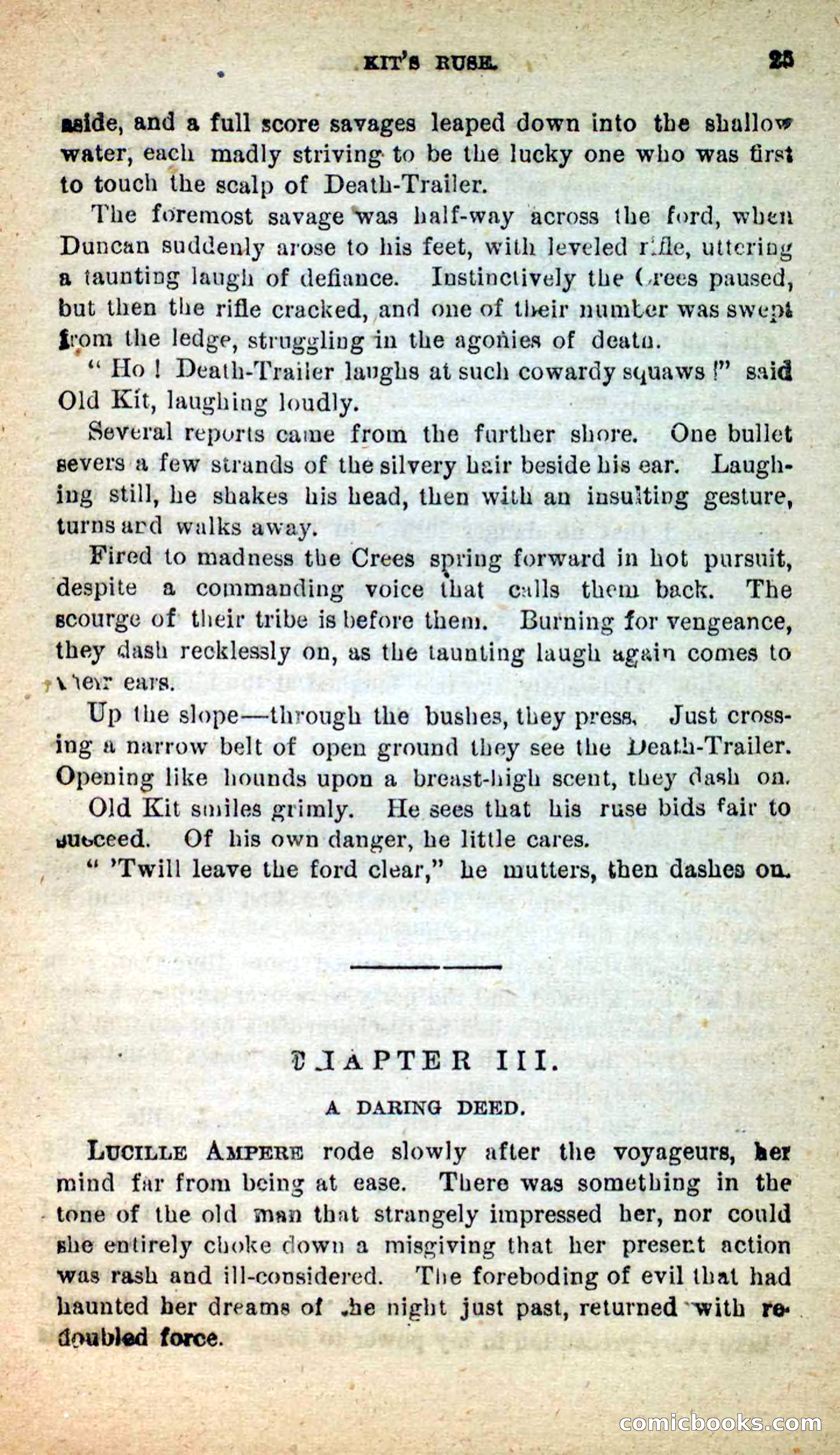 Beadle's New Dime Novels: Death-Trailer — page 21 of 99