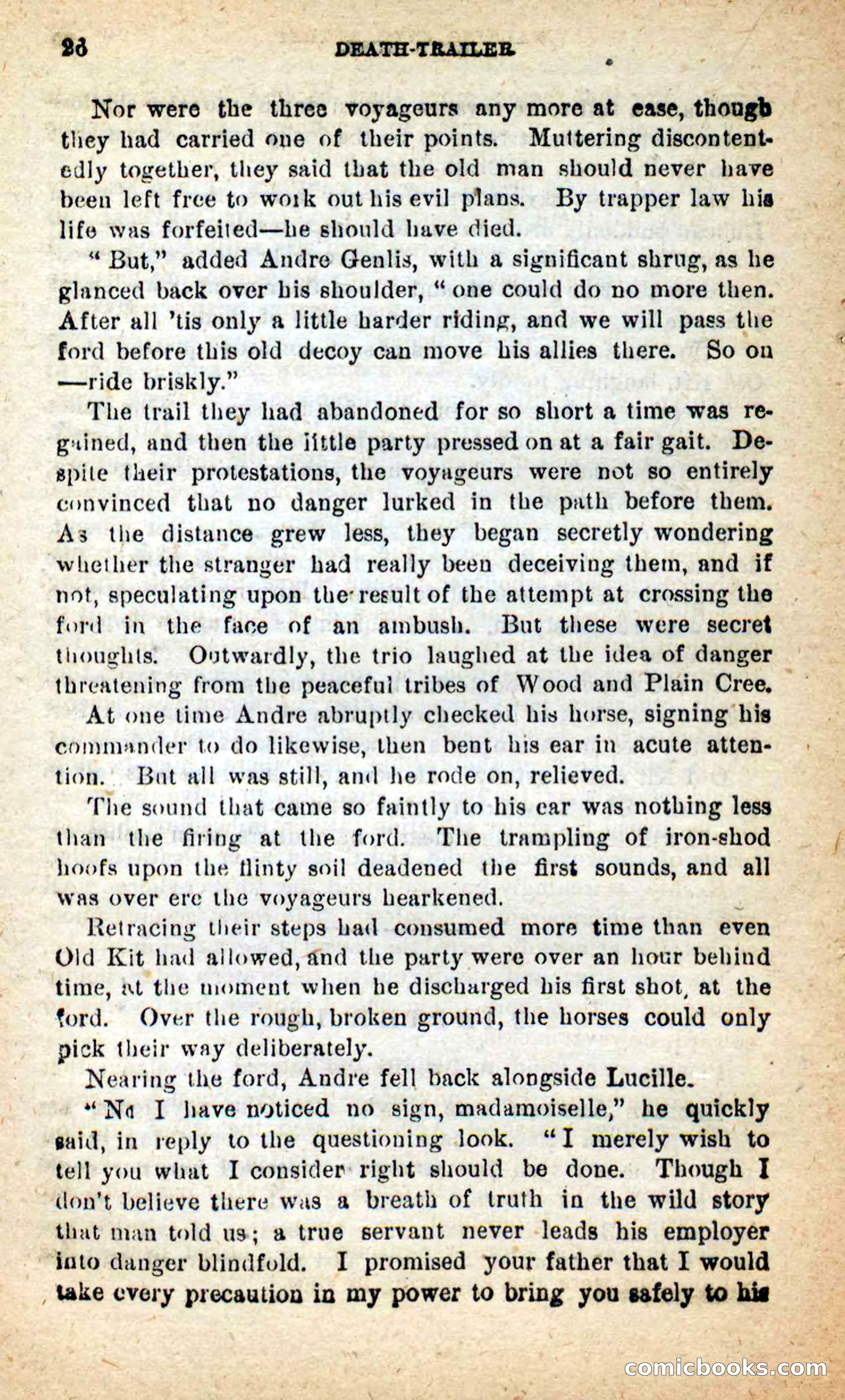 Beadle's New Dime Novels: Death-Trailer — page 22 of 99