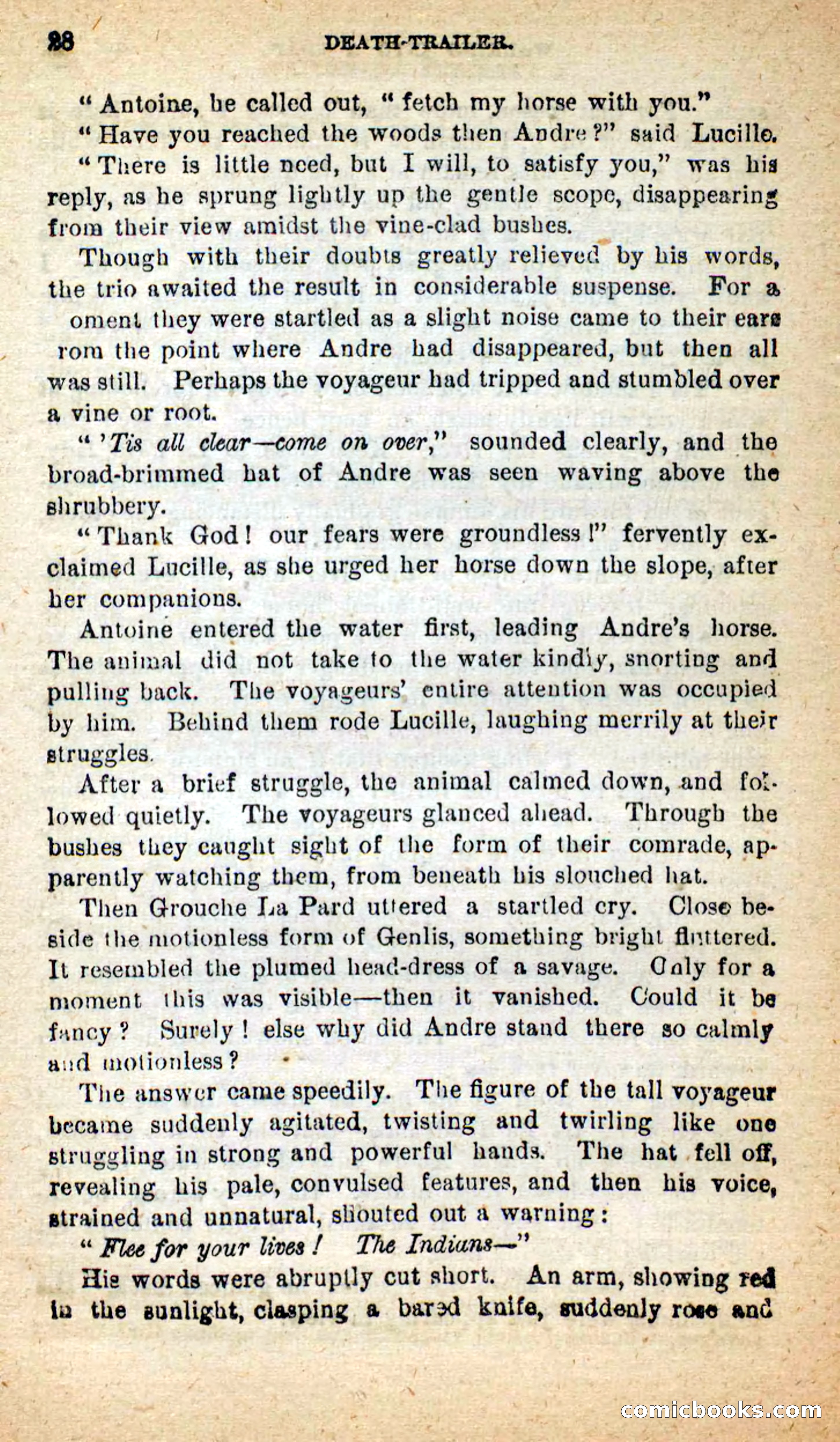 Beadle's New Dime Novels: Death-Trailer — page 24 of 99