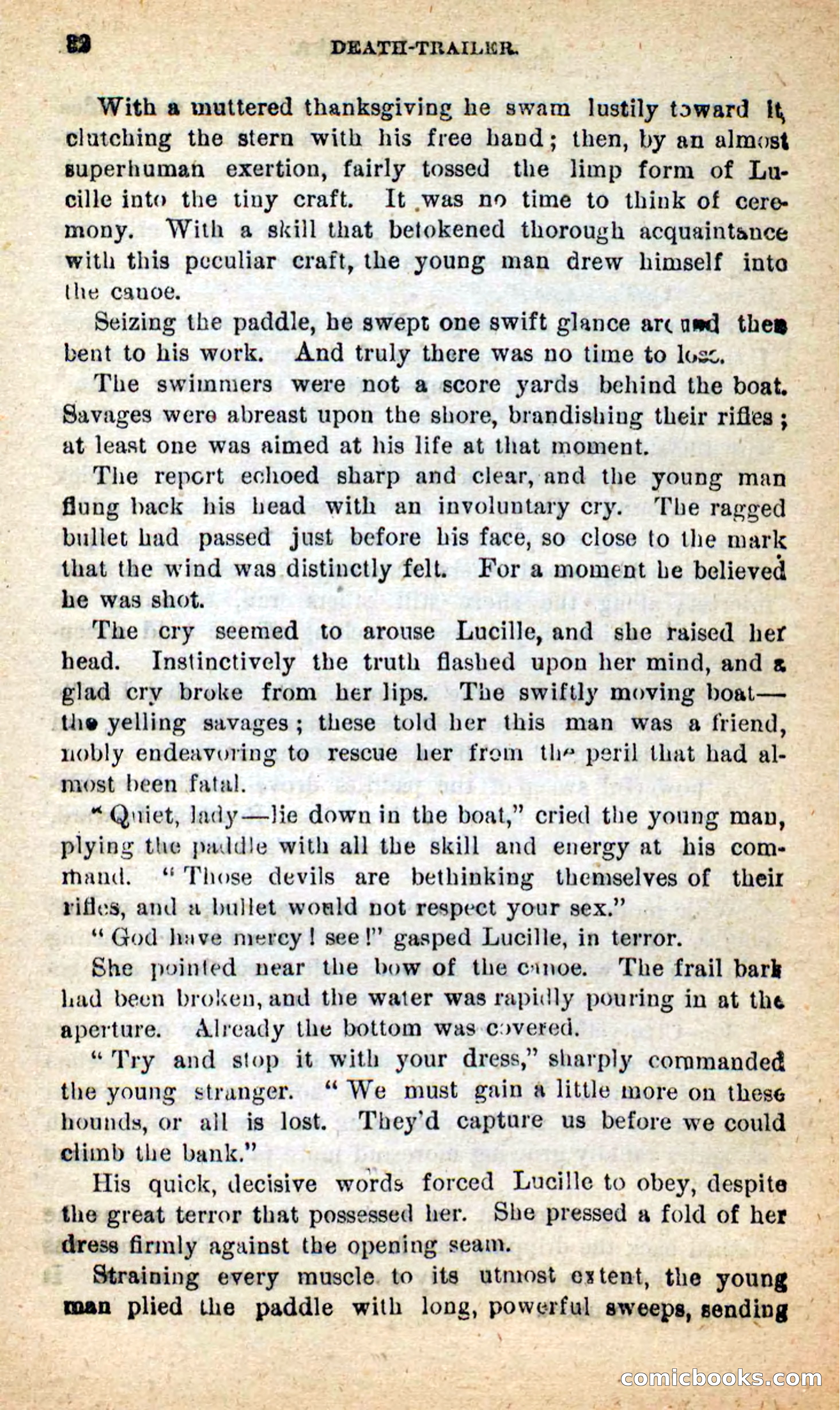 Beadle's New Dime Novels: Death-Trailer — page 28 of 99