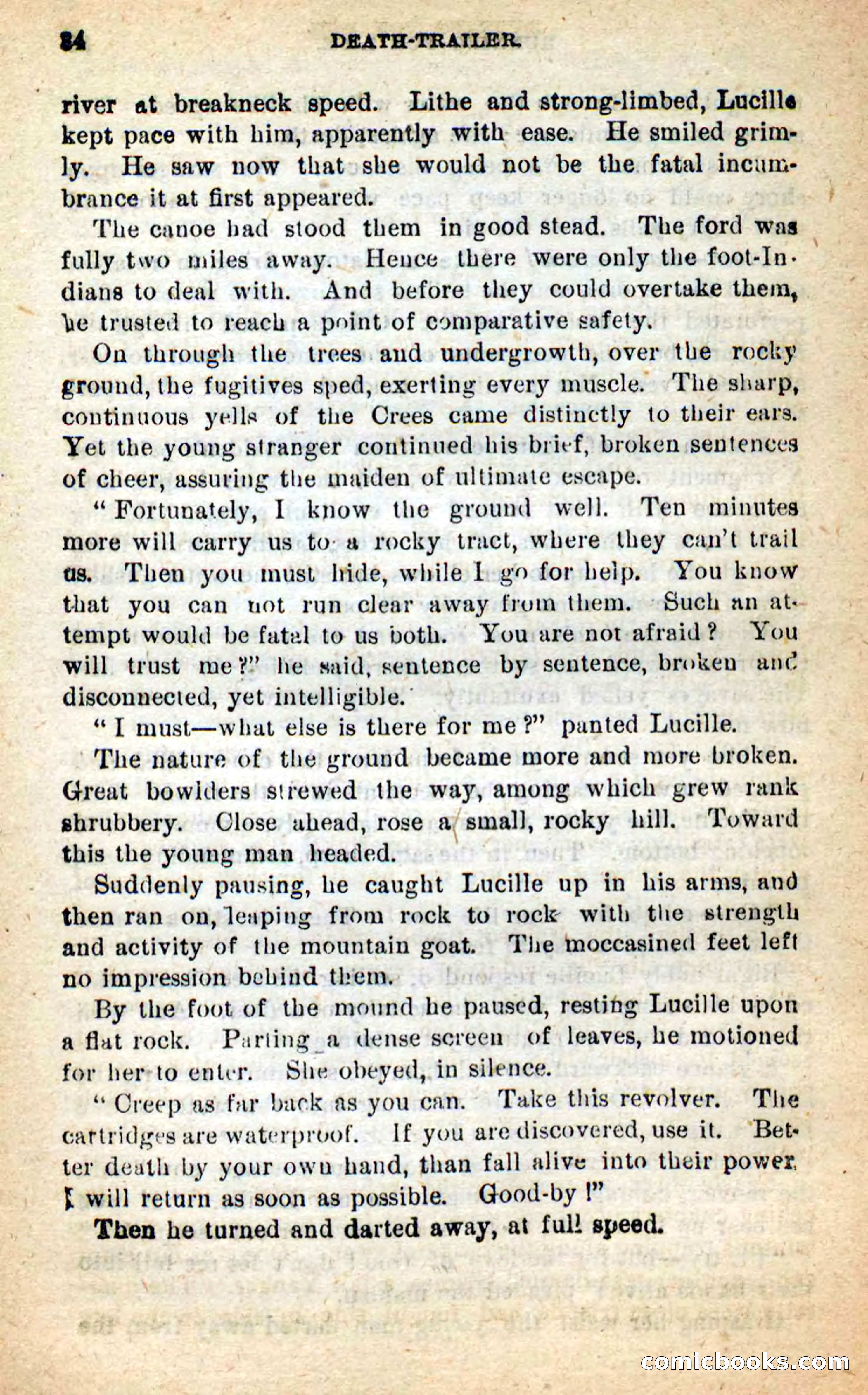 Beadle's New Dime Novels: Death-Trailer — page 30 of 99