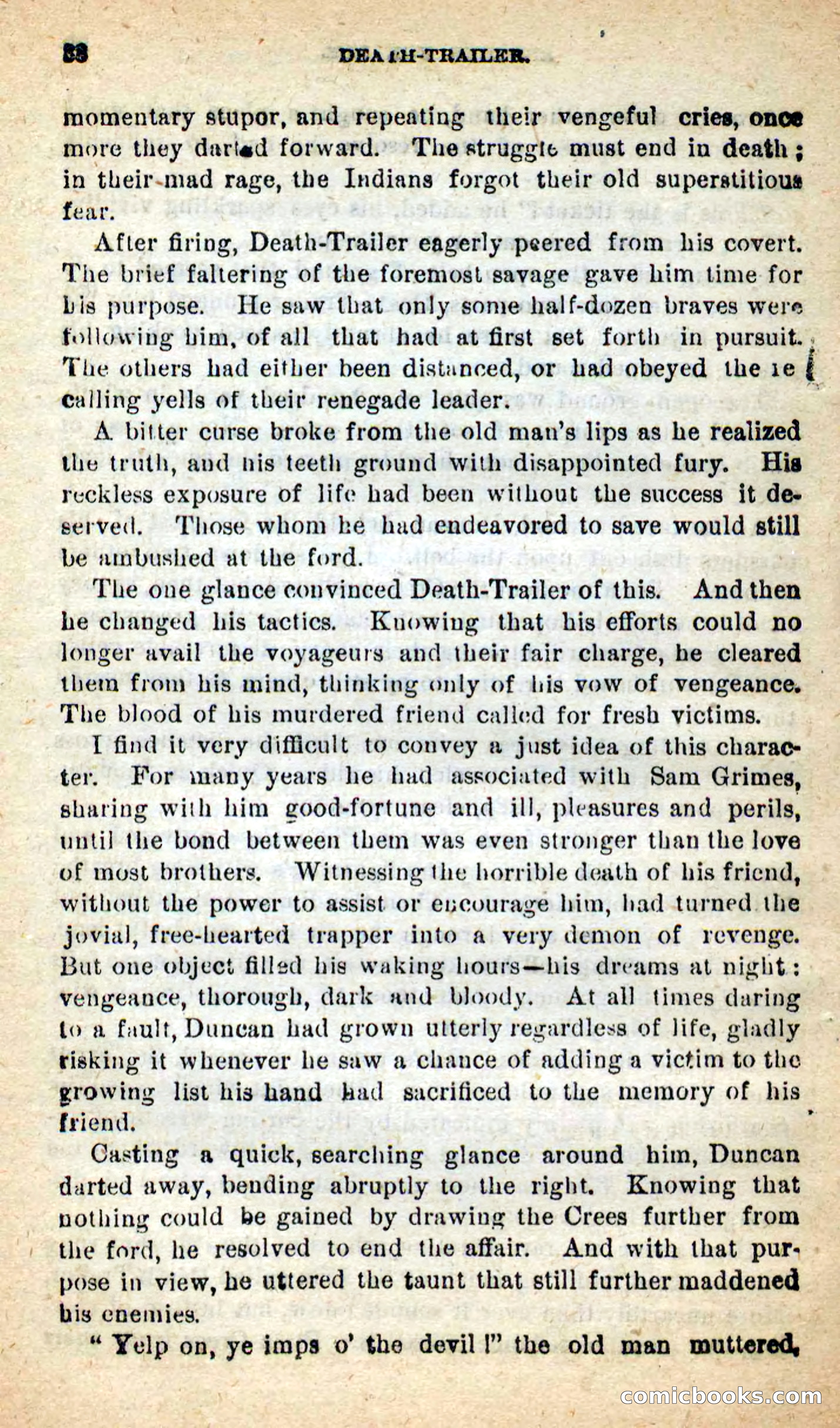 Beadle's New Dime Novels: Death-Trailer — page 34 of 99
