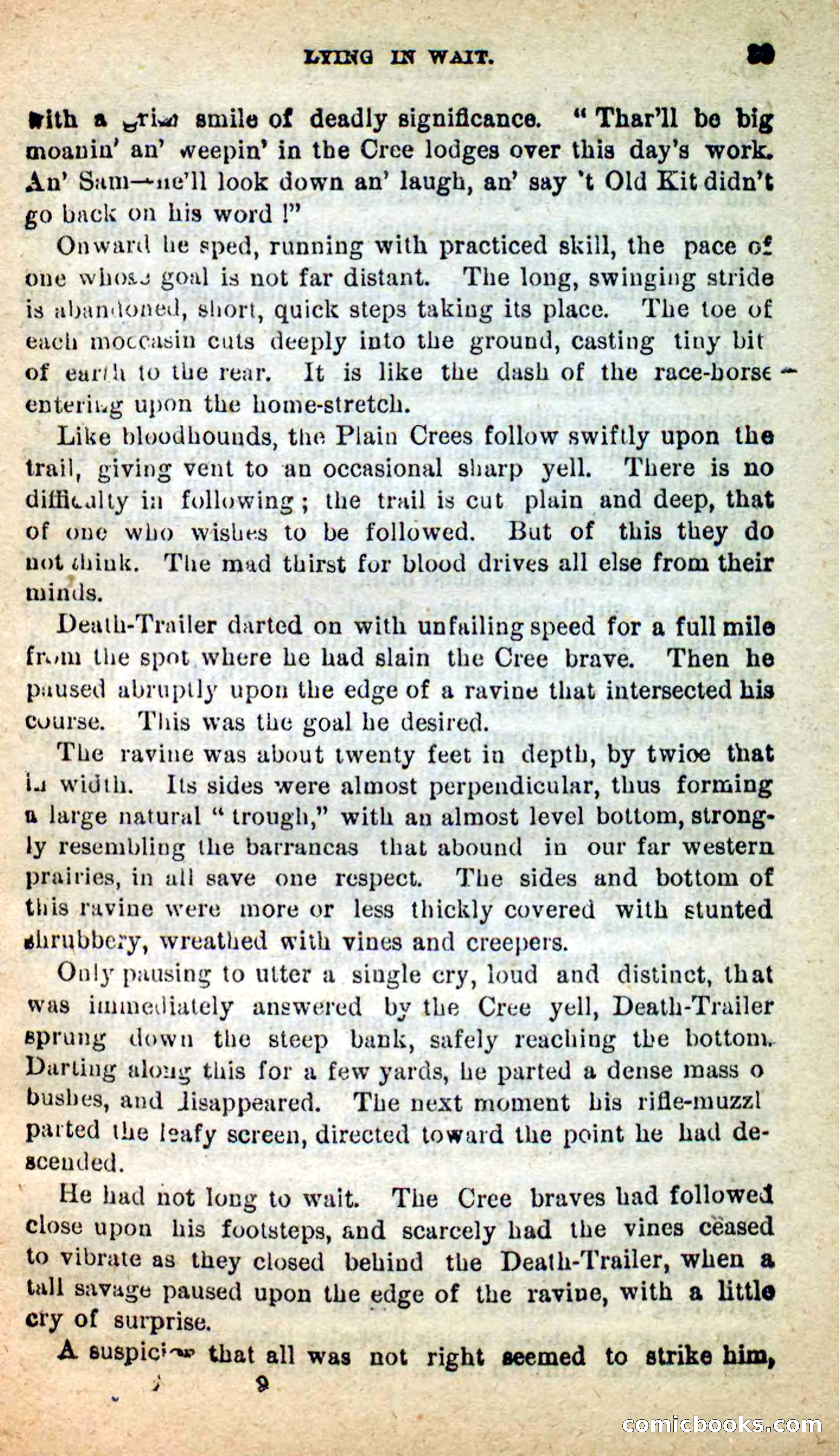 Beadle's New Dime Novels: Death-Trailer — page 35 of 99