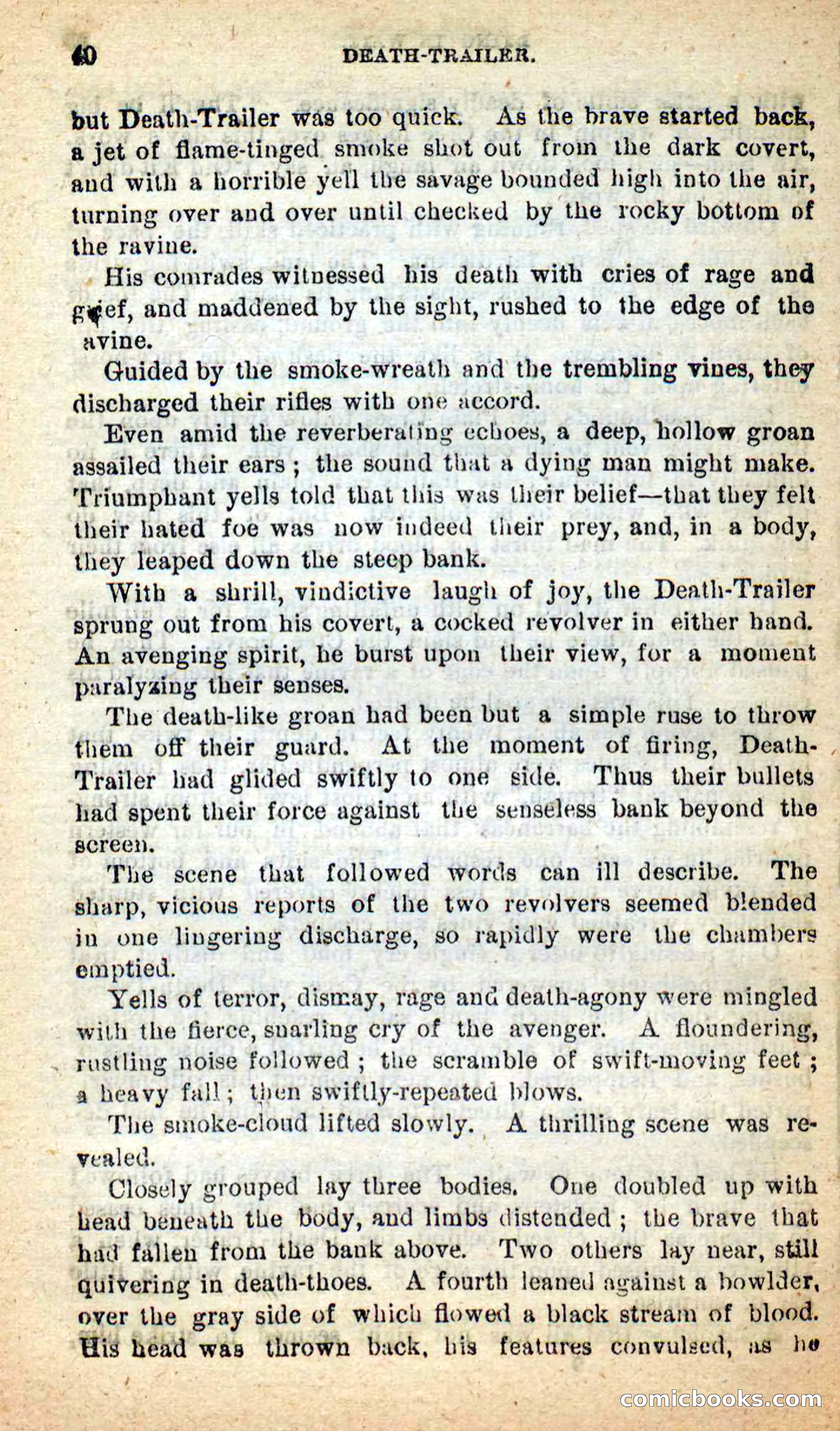 Beadle's New Dime Novels: Death-Trailer — page 36 of 99