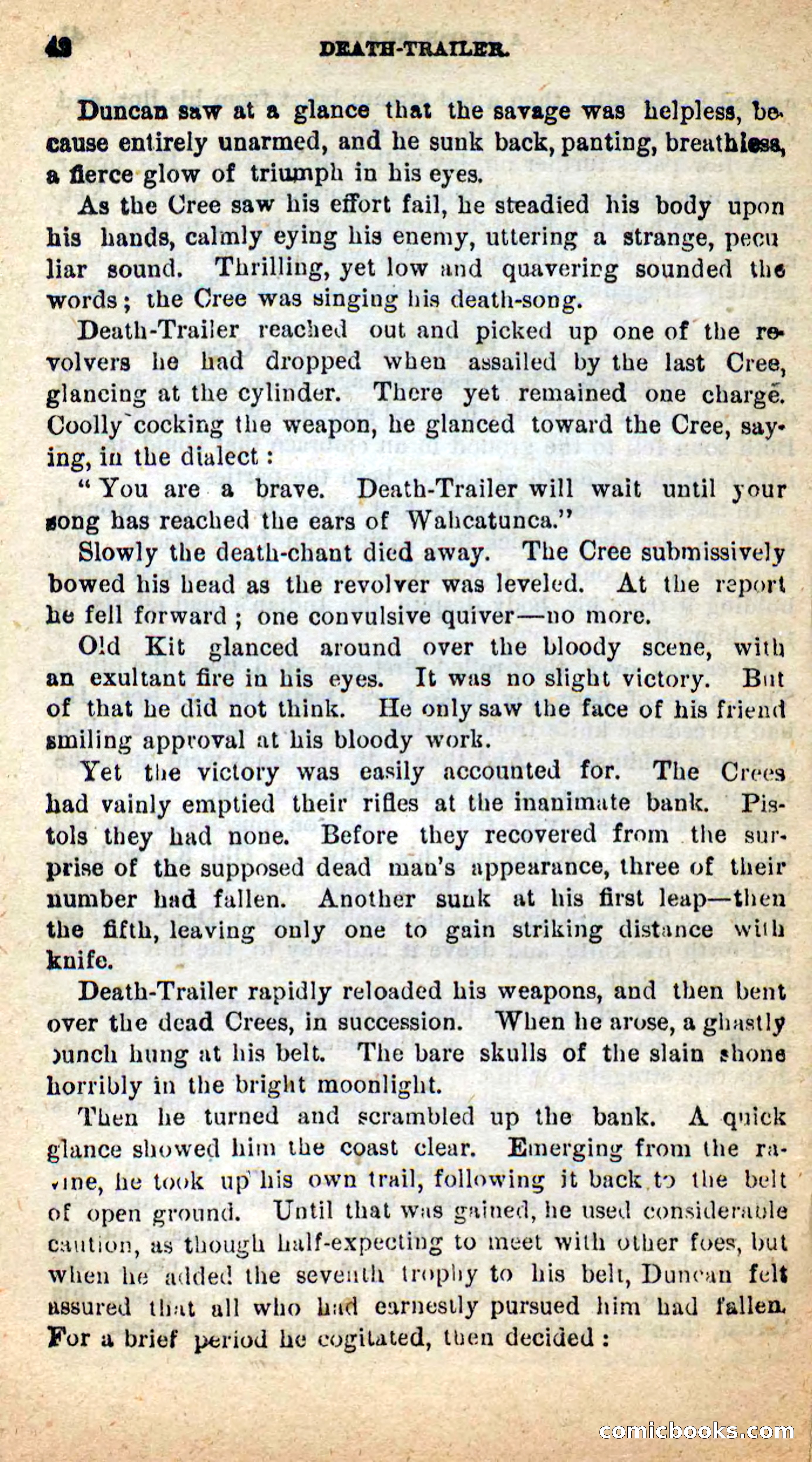 Beadle's New Dime Novels: Death-Trailer — page 38 of 99