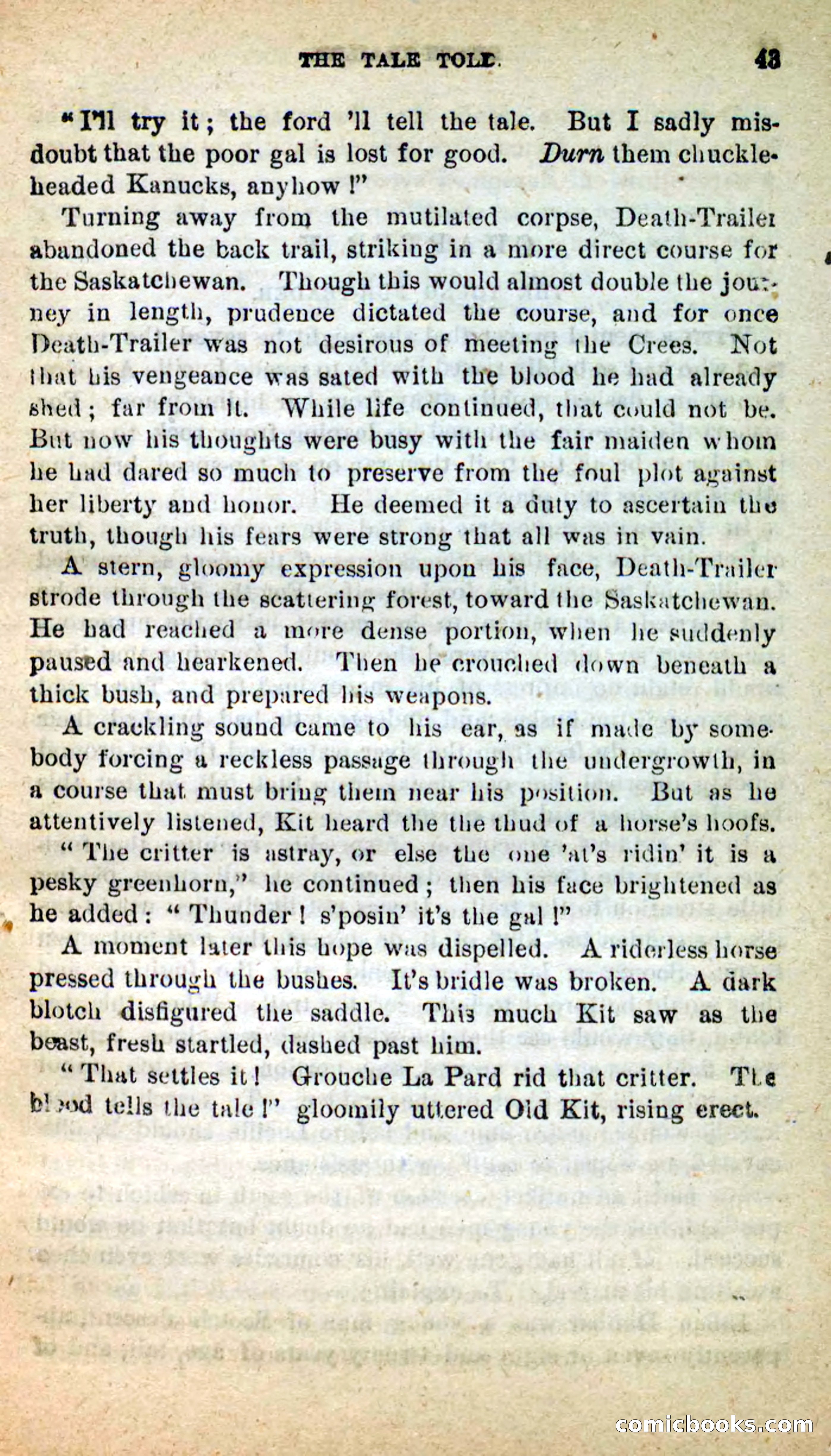 Beadle's New Dime Novels: Death-Trailer — page 39 of 99