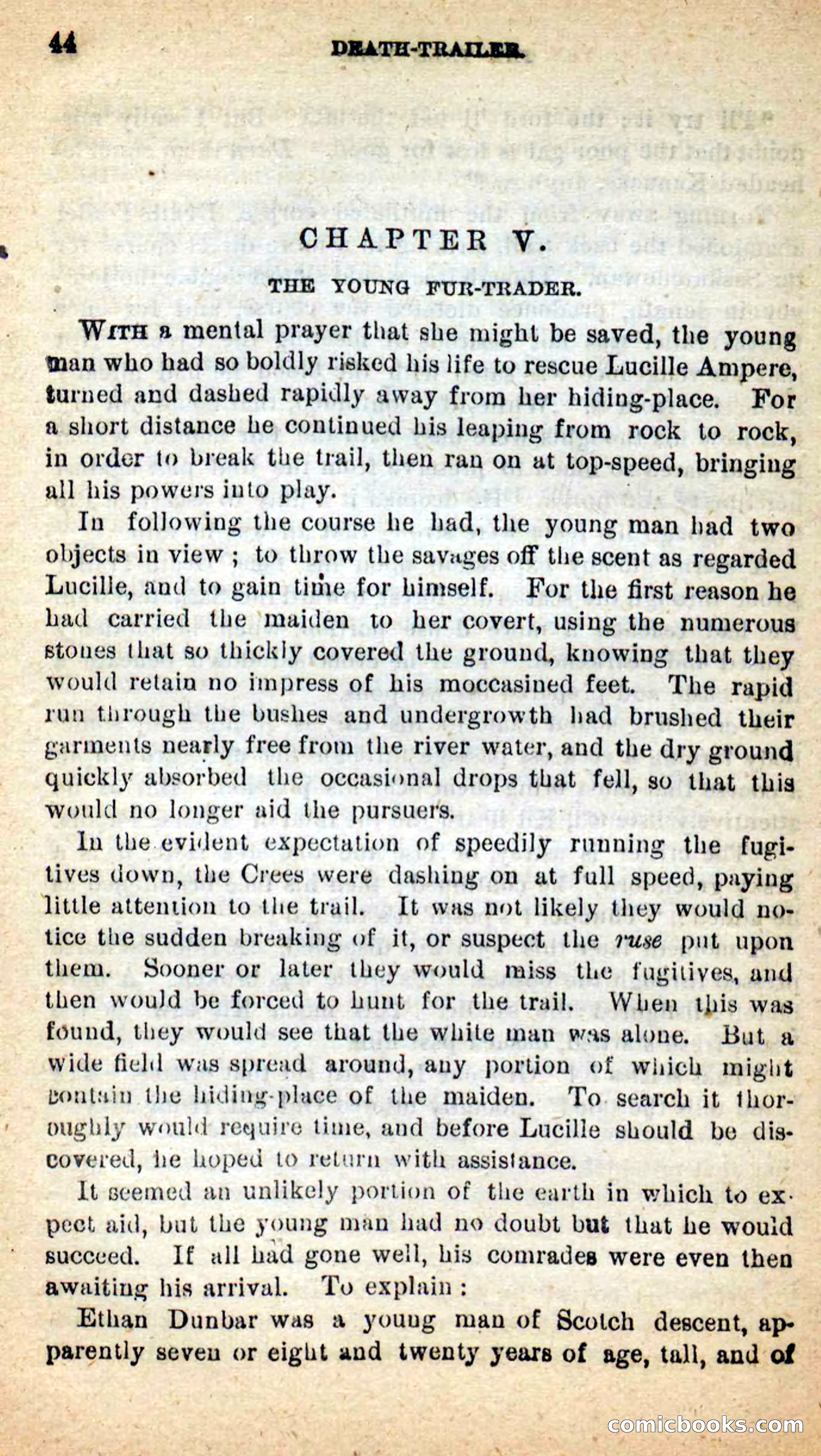 Beadle's New Dime Novels: Death-Trailer — page 40 of 99