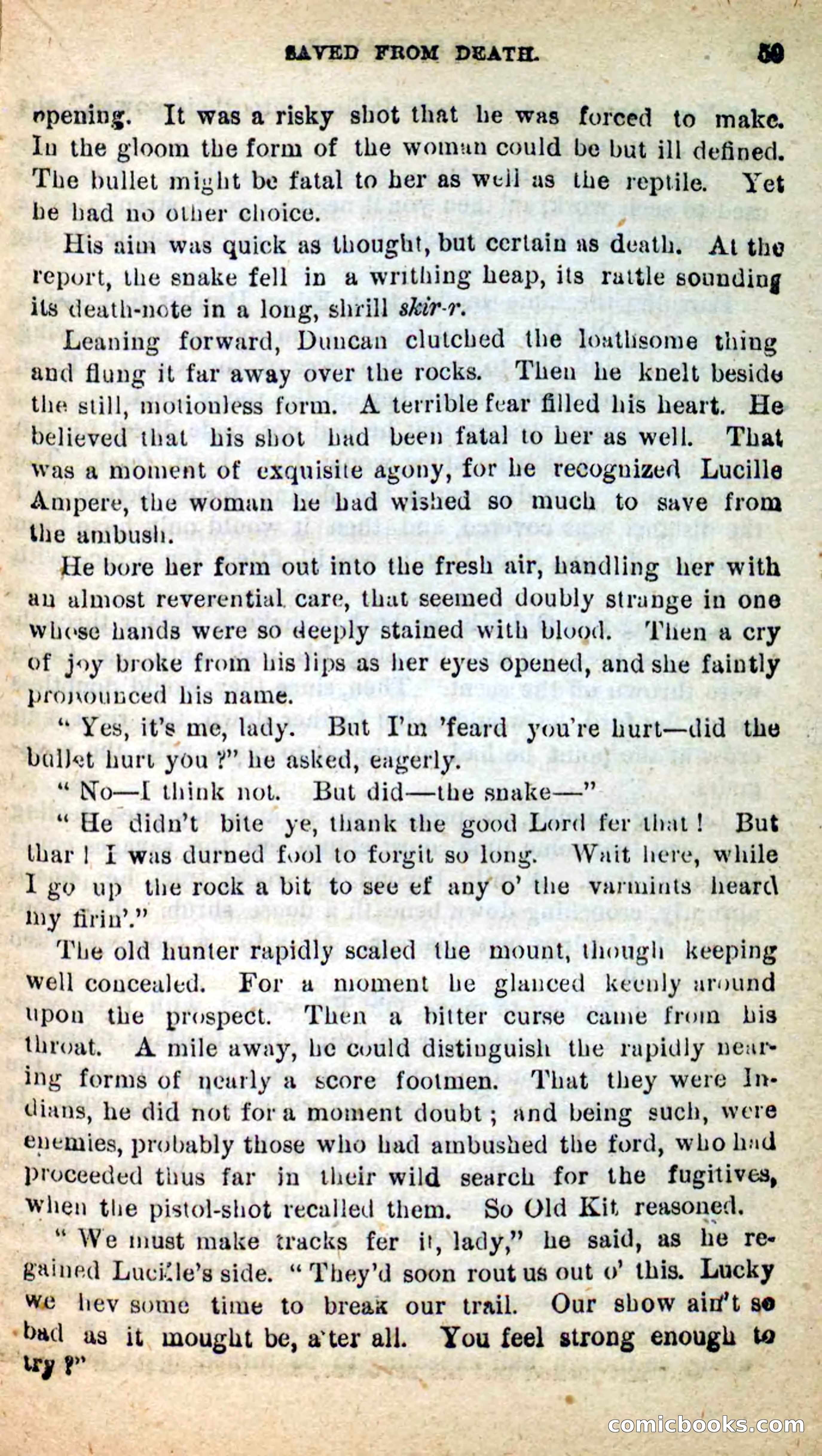 Beadle's New Dime Novels: Death-Trailer — page 55 of 99