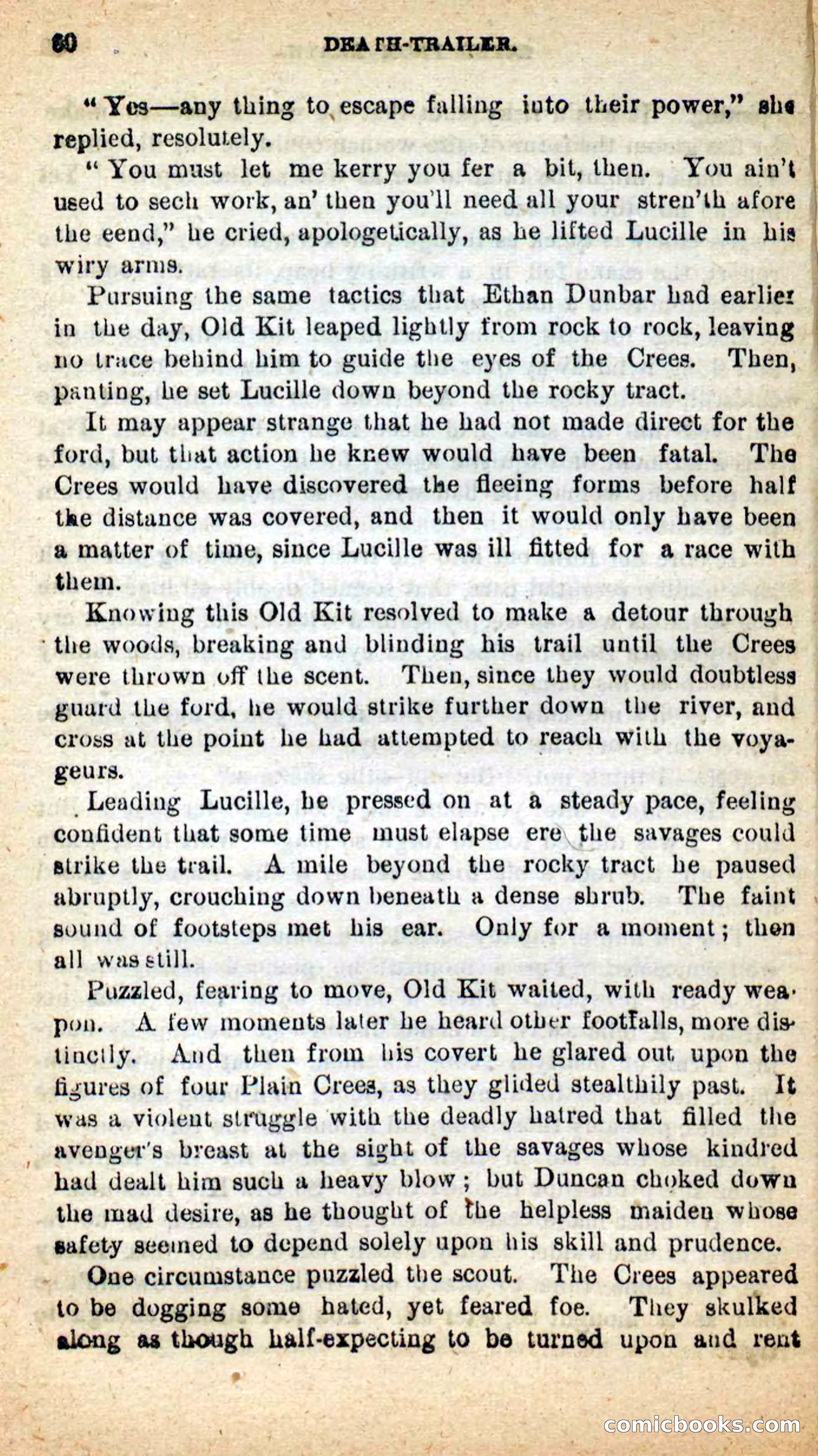 Beadle's New Dime Novels: Death-Trailer — page 56 of 99