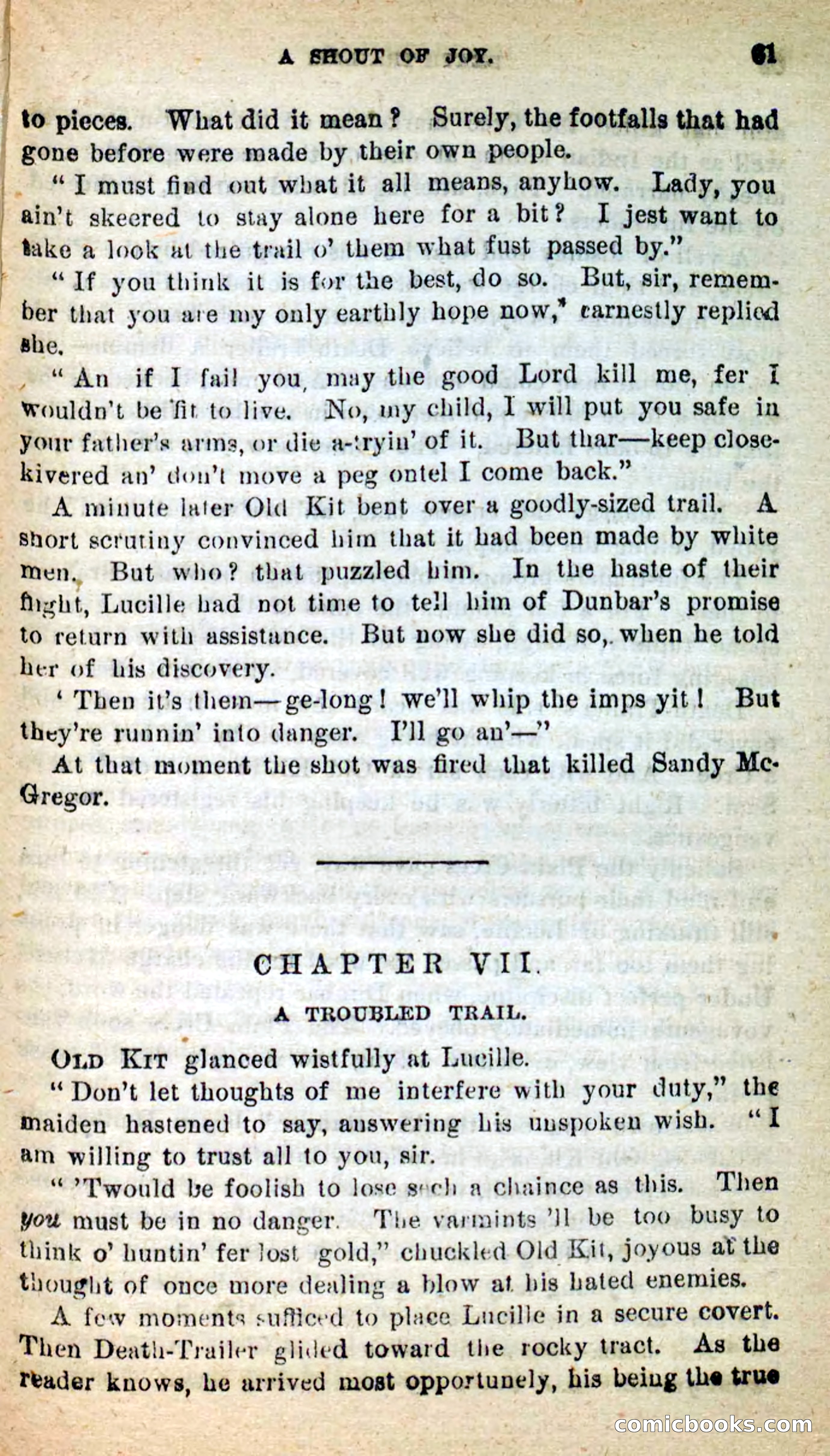 Beadle's New Dime Novels: Death-Trailer — page 57 of 99