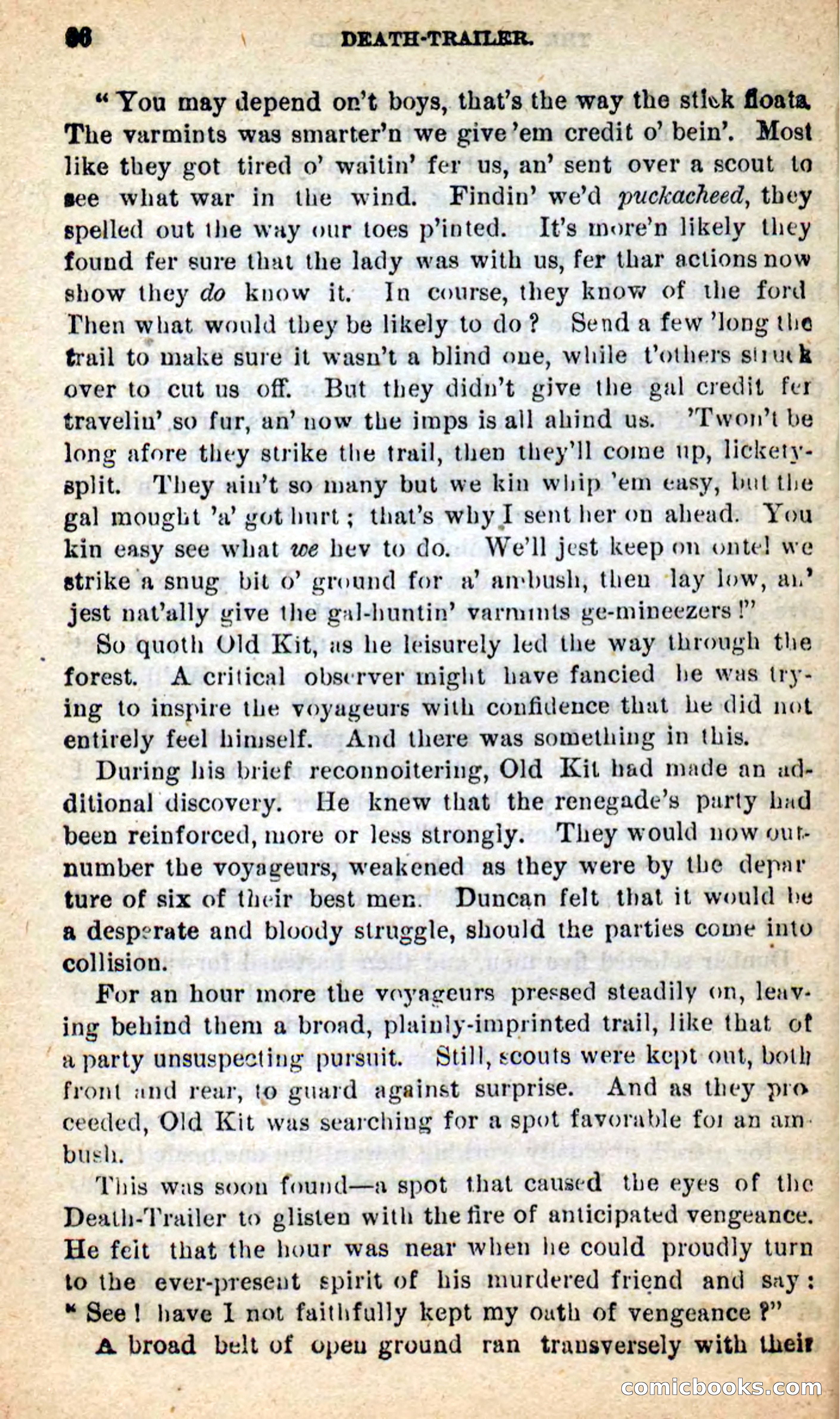 Beadle's New Dime Novels: Death-Trailer — page 62 of 99