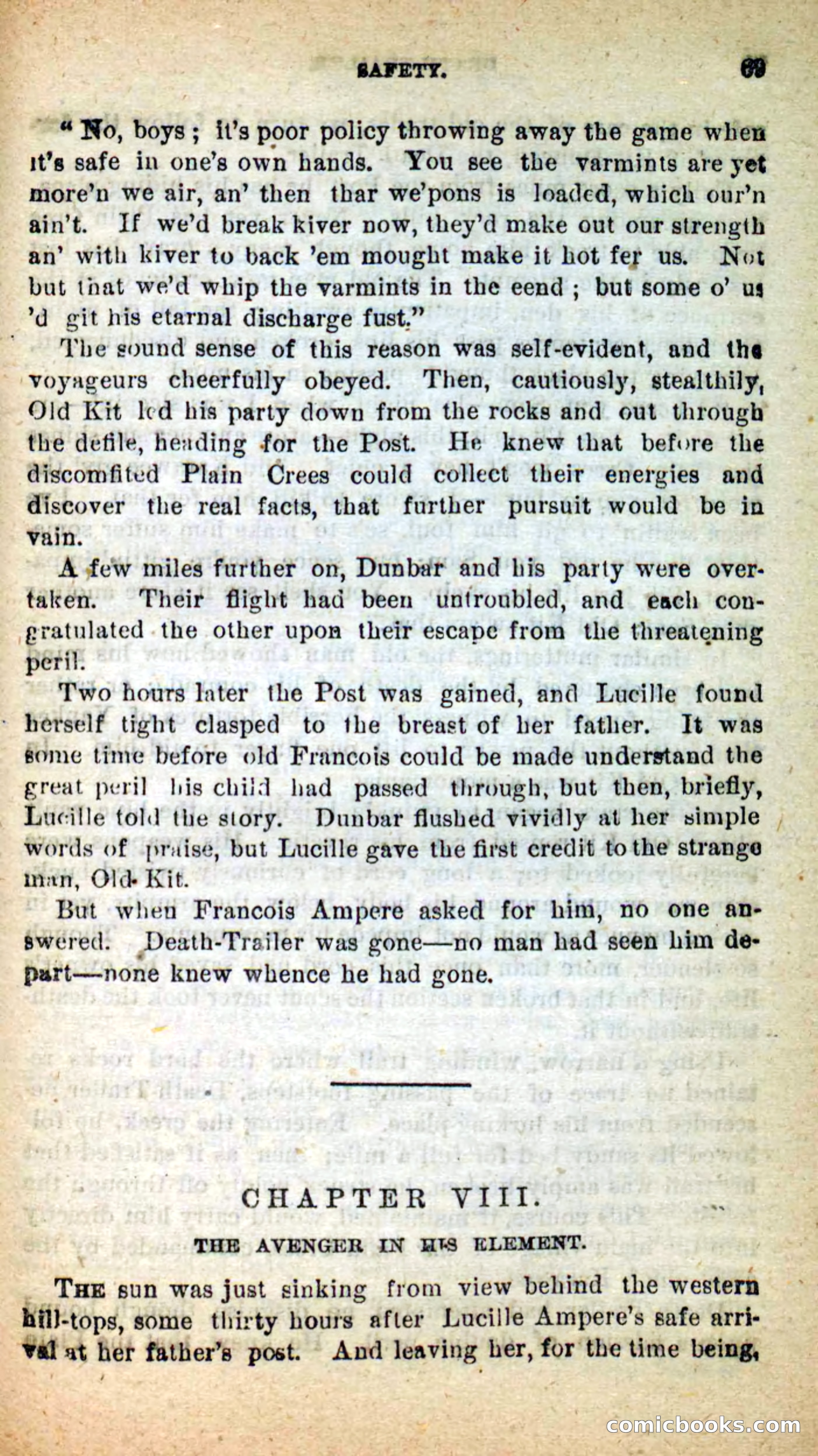 Beadle's New Dime Novels: Death-Trailer — page 65 of 99