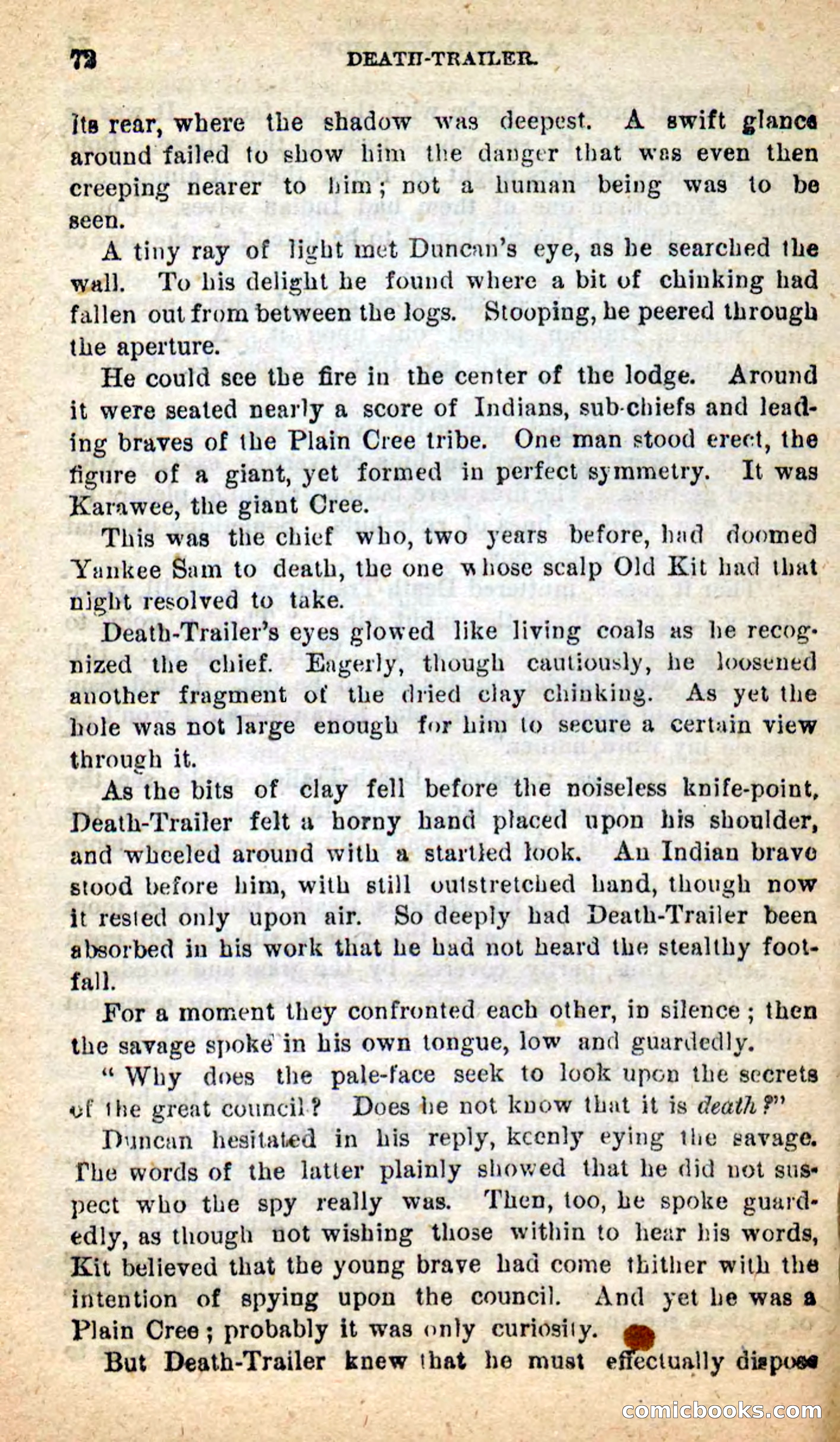 Beadle's New Dime Novels: Death-Trailer — page 68 of 99