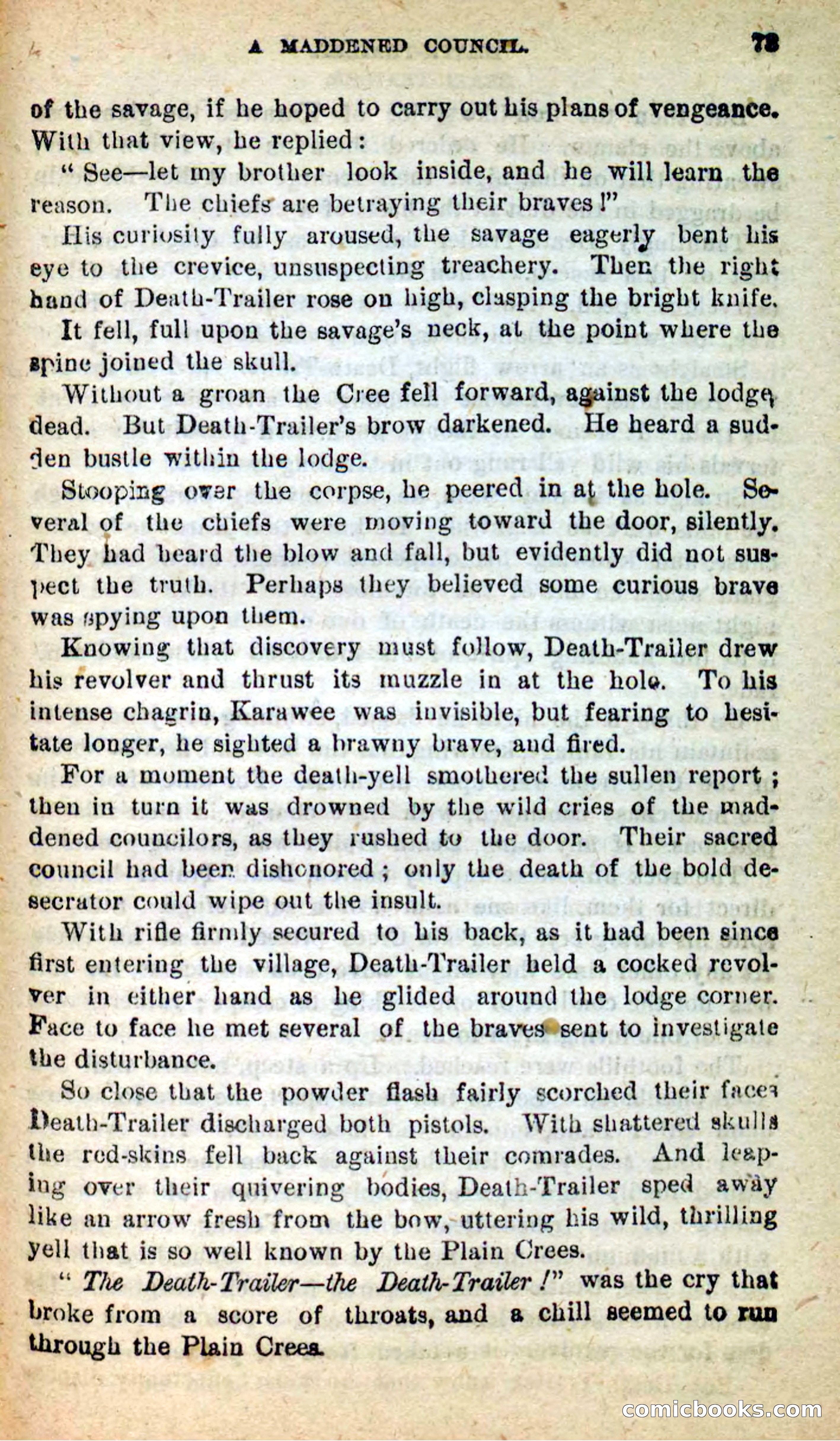 Beadle's New Dime Novels: Death-Trailer — page 69 of 99