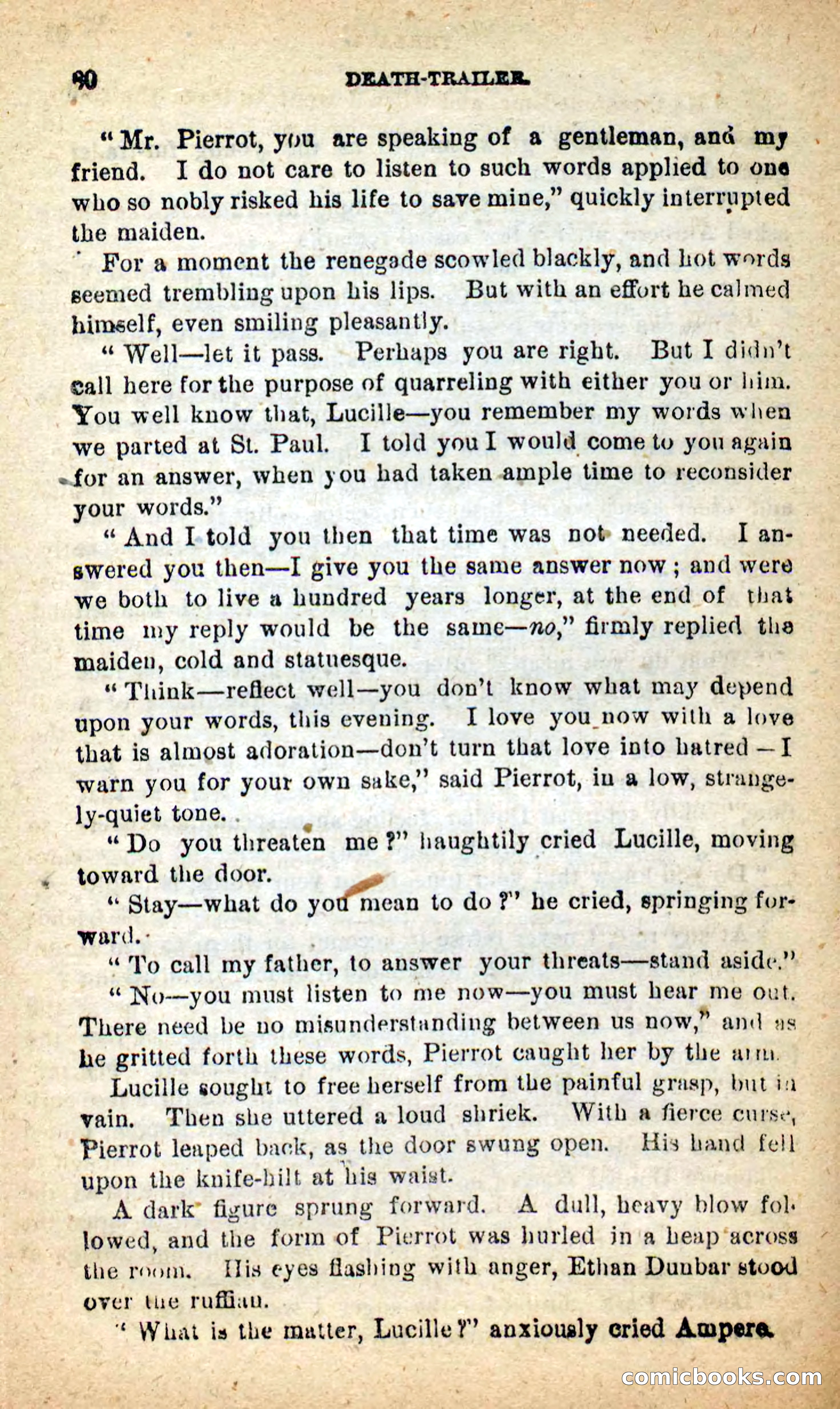 Beadle's New Dime Novels: Death-Trailer — page 76 of 99