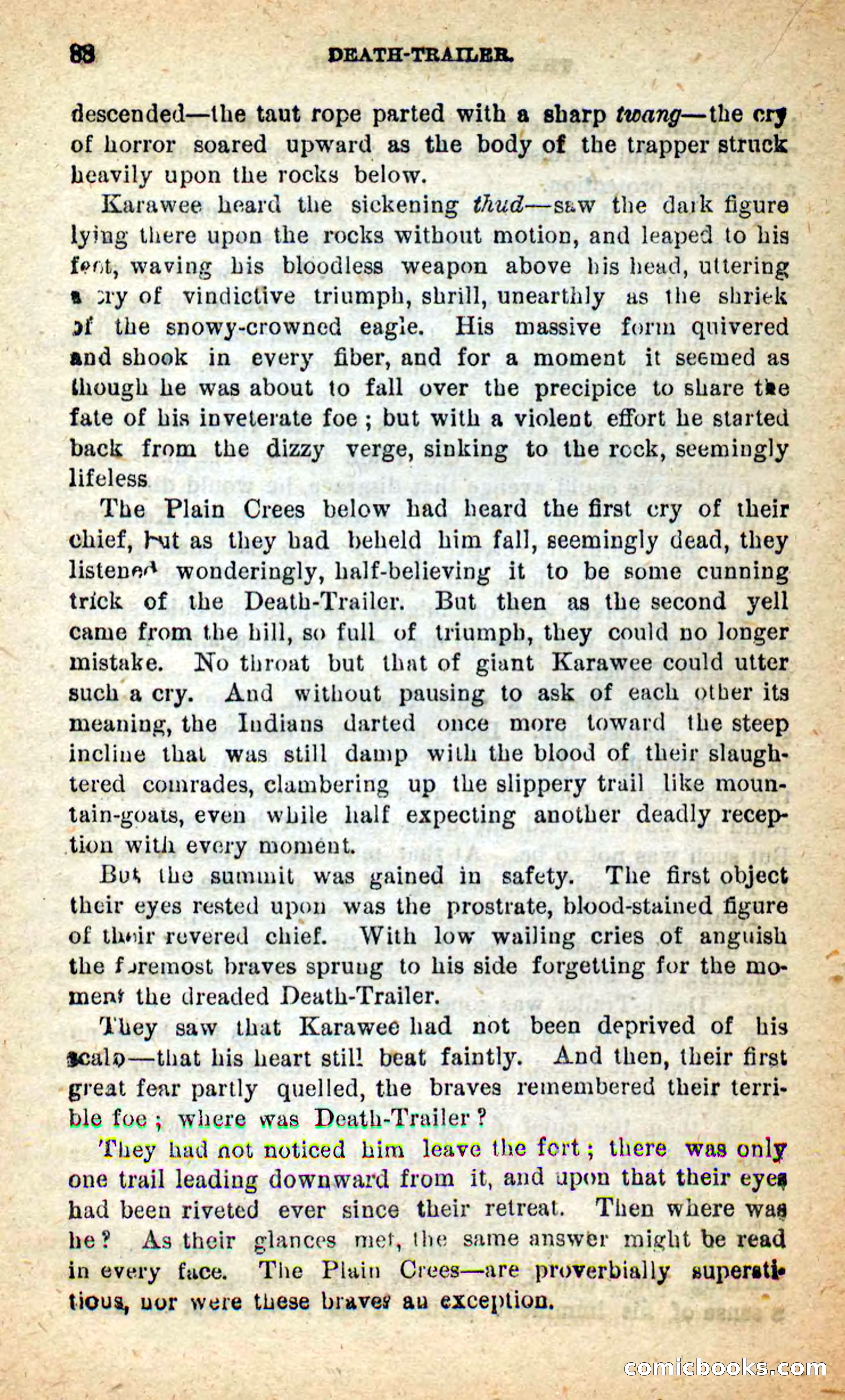 Beadle's New Dime Novels: Death-Trailer — page 84 of 99