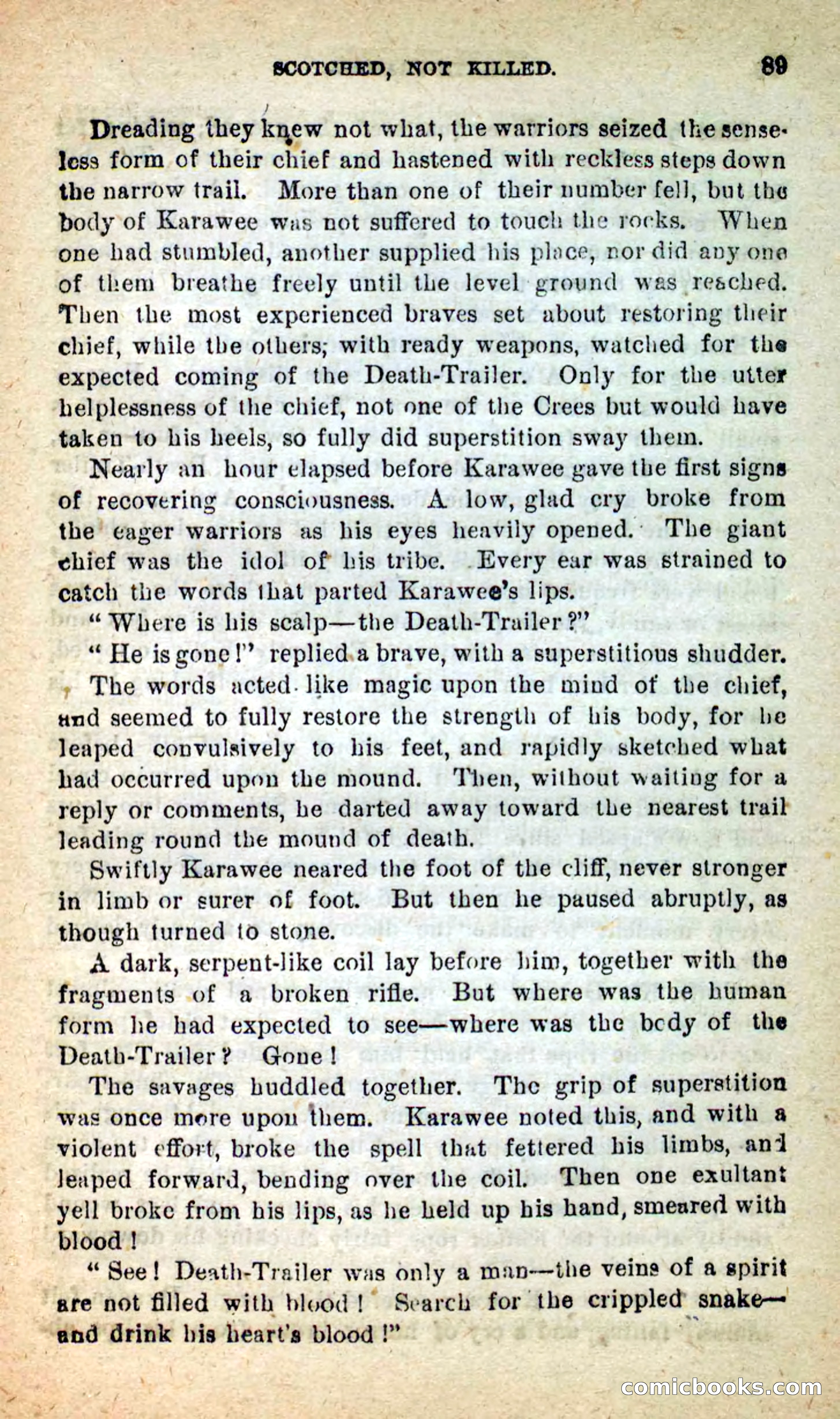 Beadle's New Dime Novels: Death-Trailer — page 85 of 99