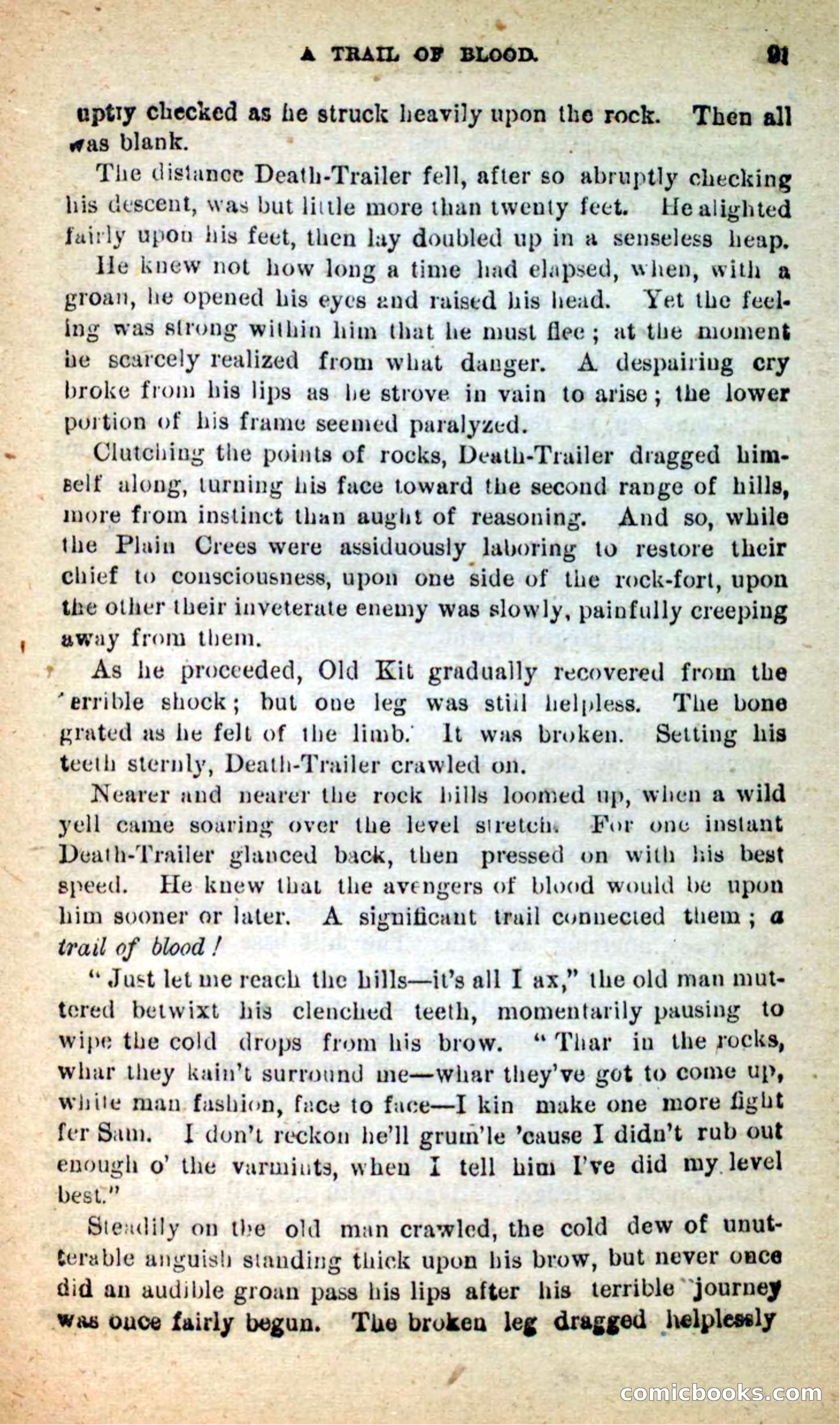 Beadle's New Dime Novels: Death-Trailer — page 87 of 99