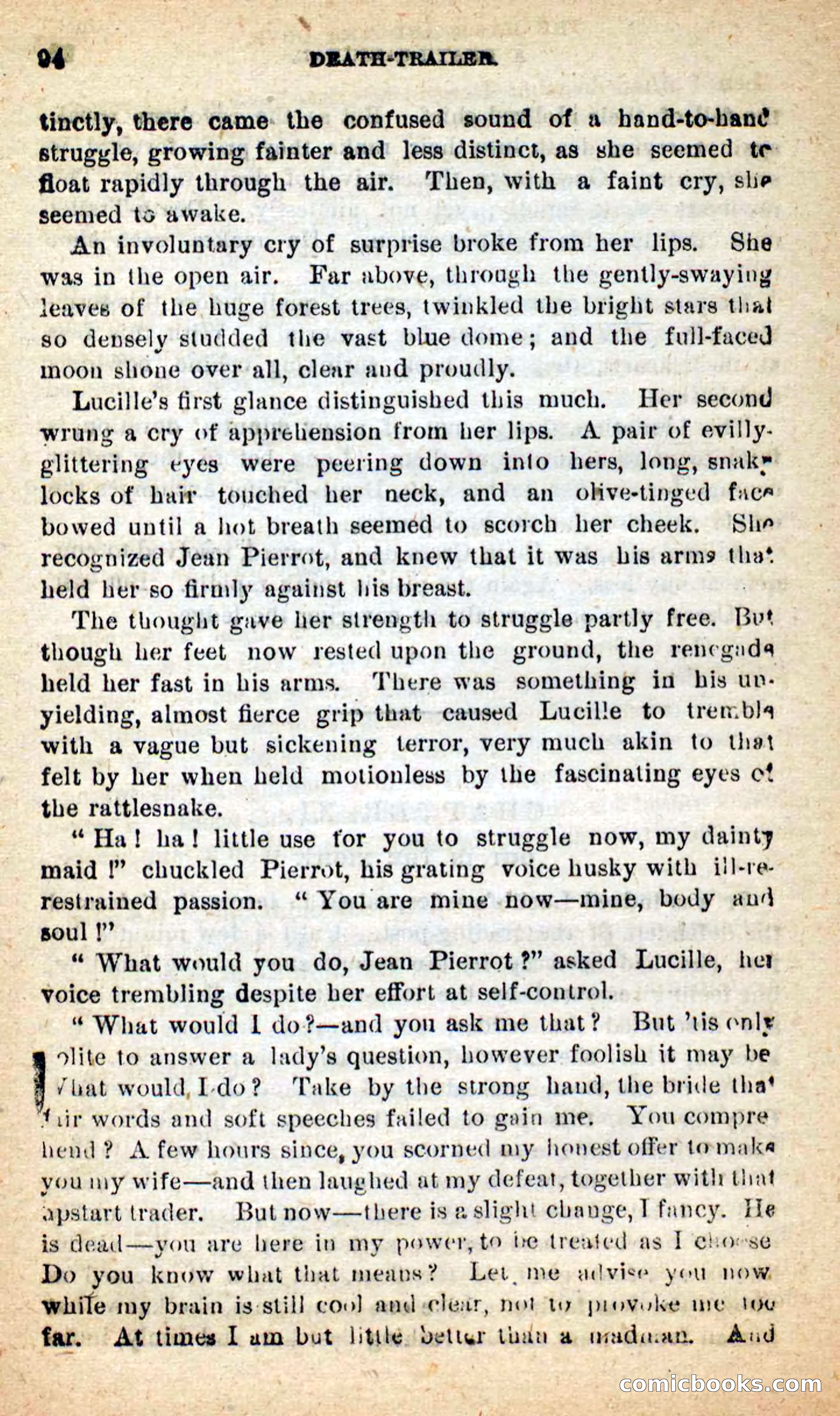 Beadle's New Dime Novels: Death-Trailer — page 90 of 99