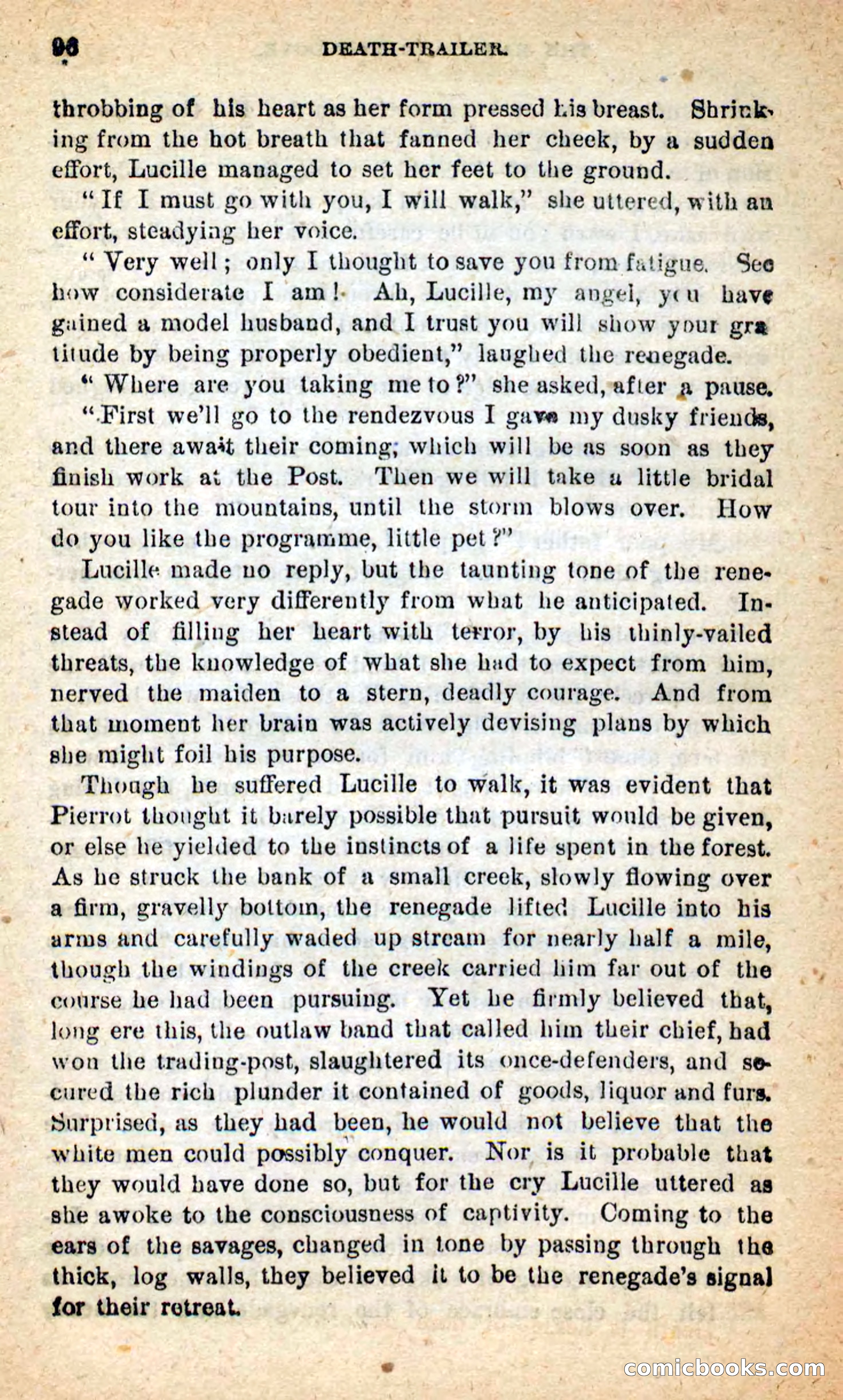 Beadle's New Dime Novels: Death-Trailer — page 92 of 99