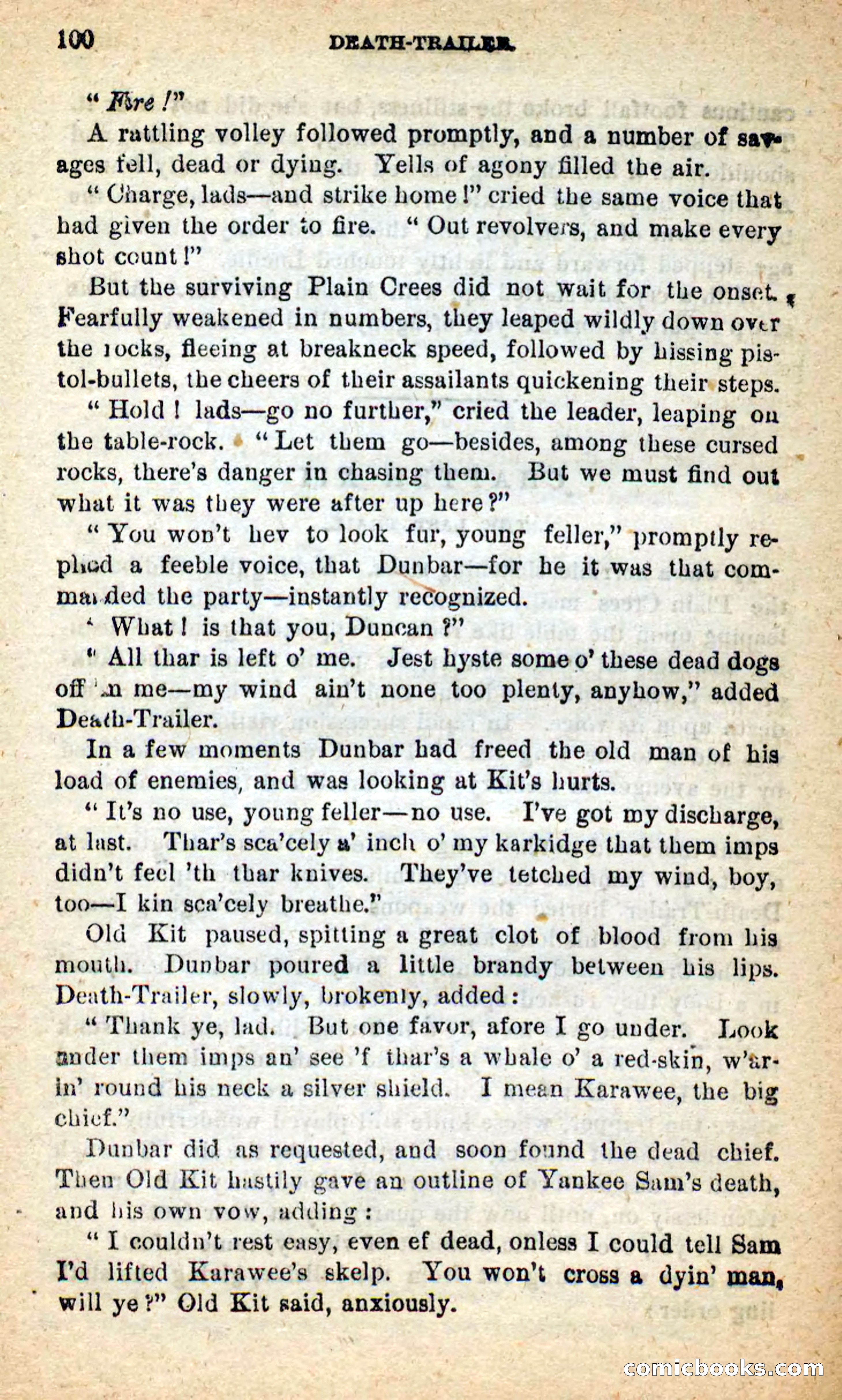 Beadle's New Dime Novels: Death-Trailer — page 96 of 99