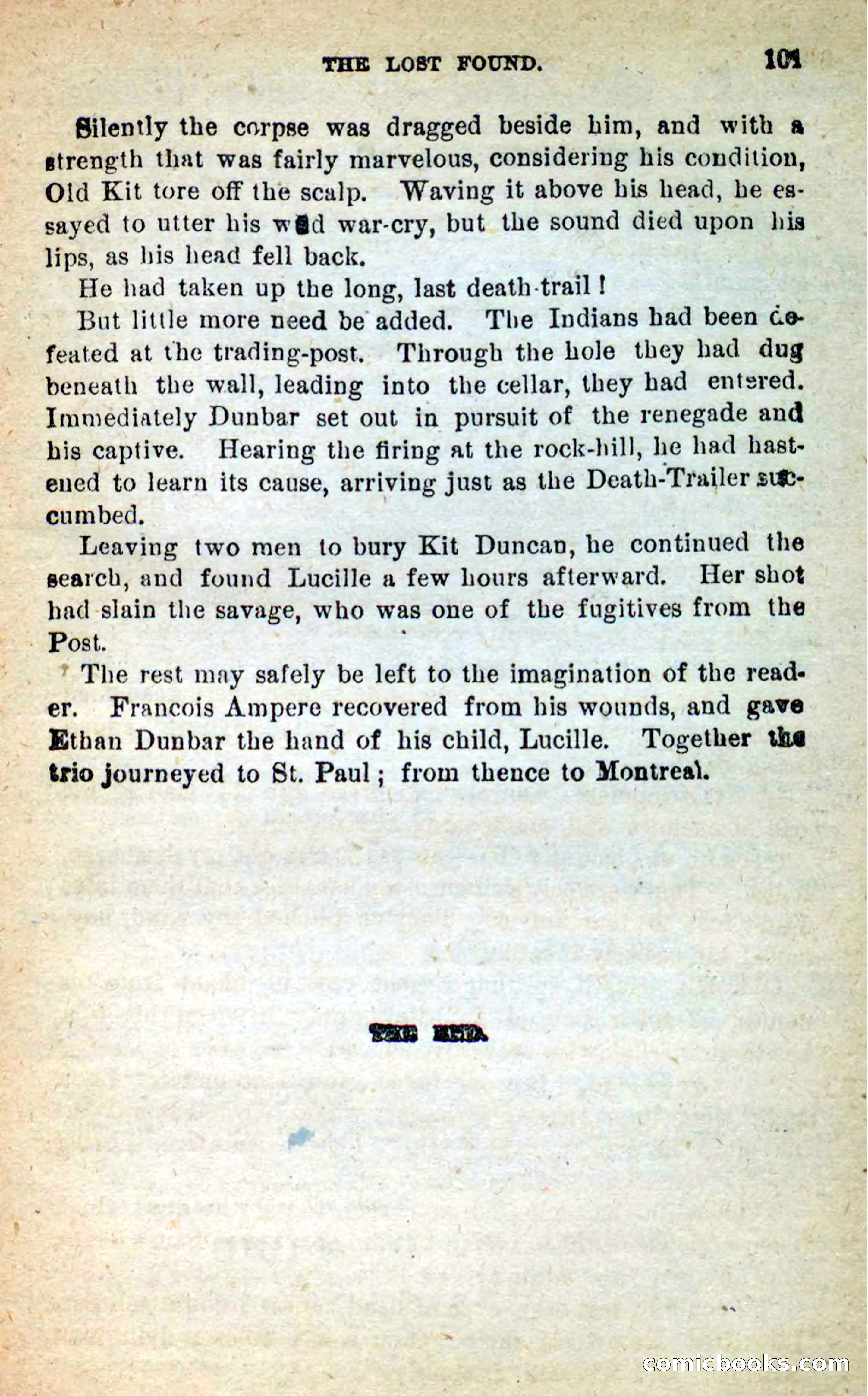 Beadle's New Dime Novels: Death-Trailer — page 97 of 99