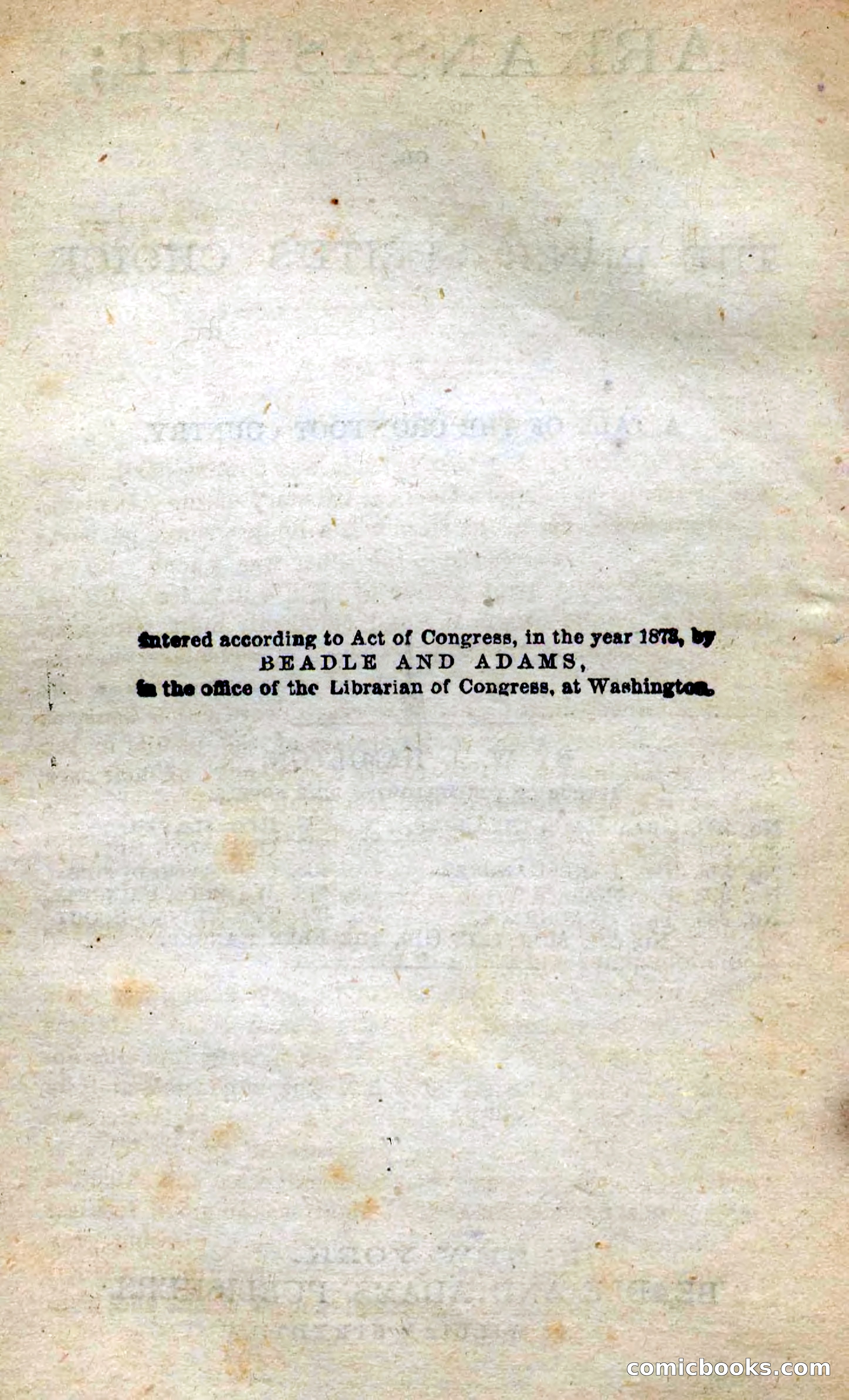 Beadle's New Dime Novels: Arkansas Kit — page 4 of 100