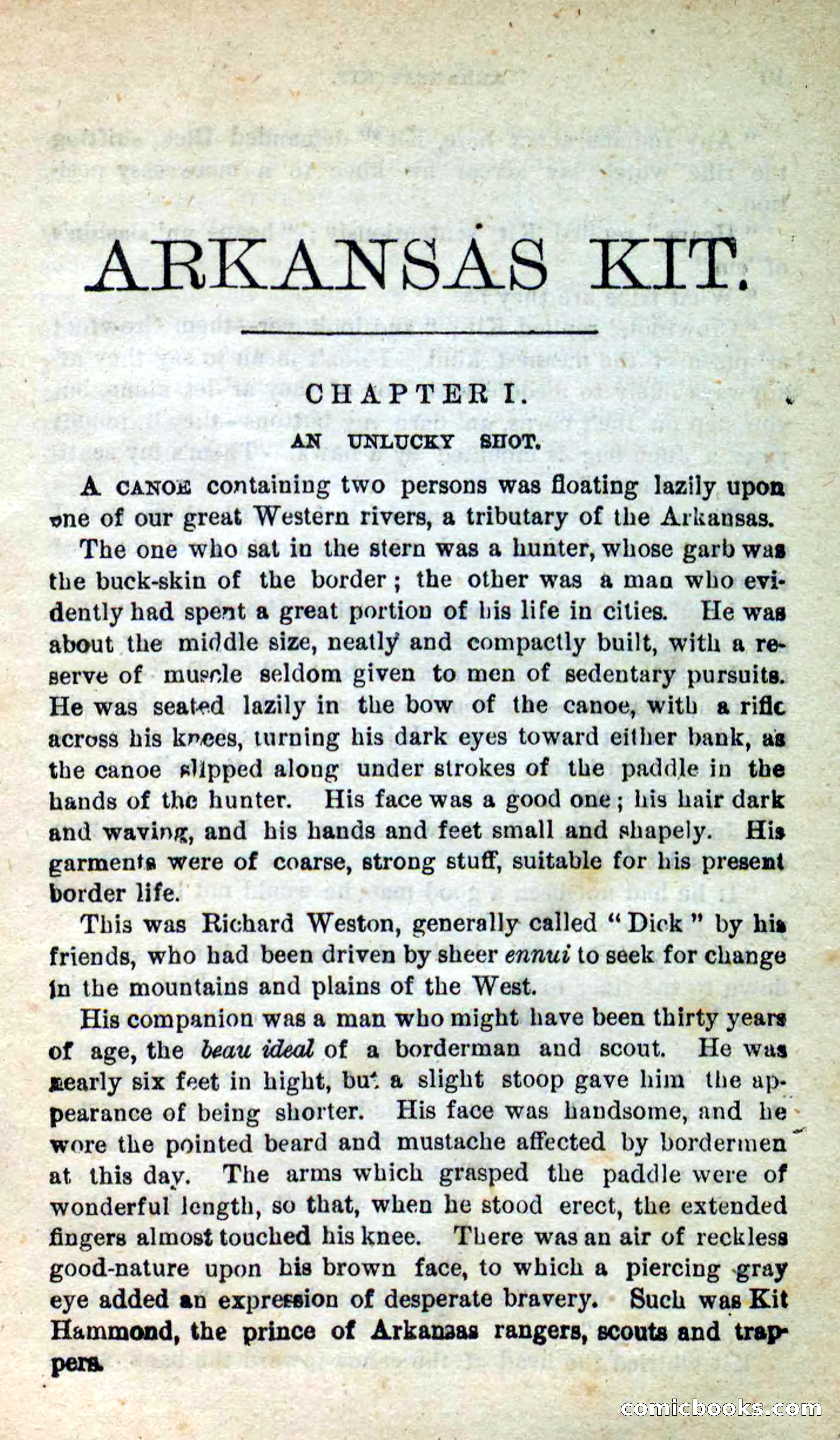 Beadle's New Dime Novels: Arkansas Kit — page 5 of 100