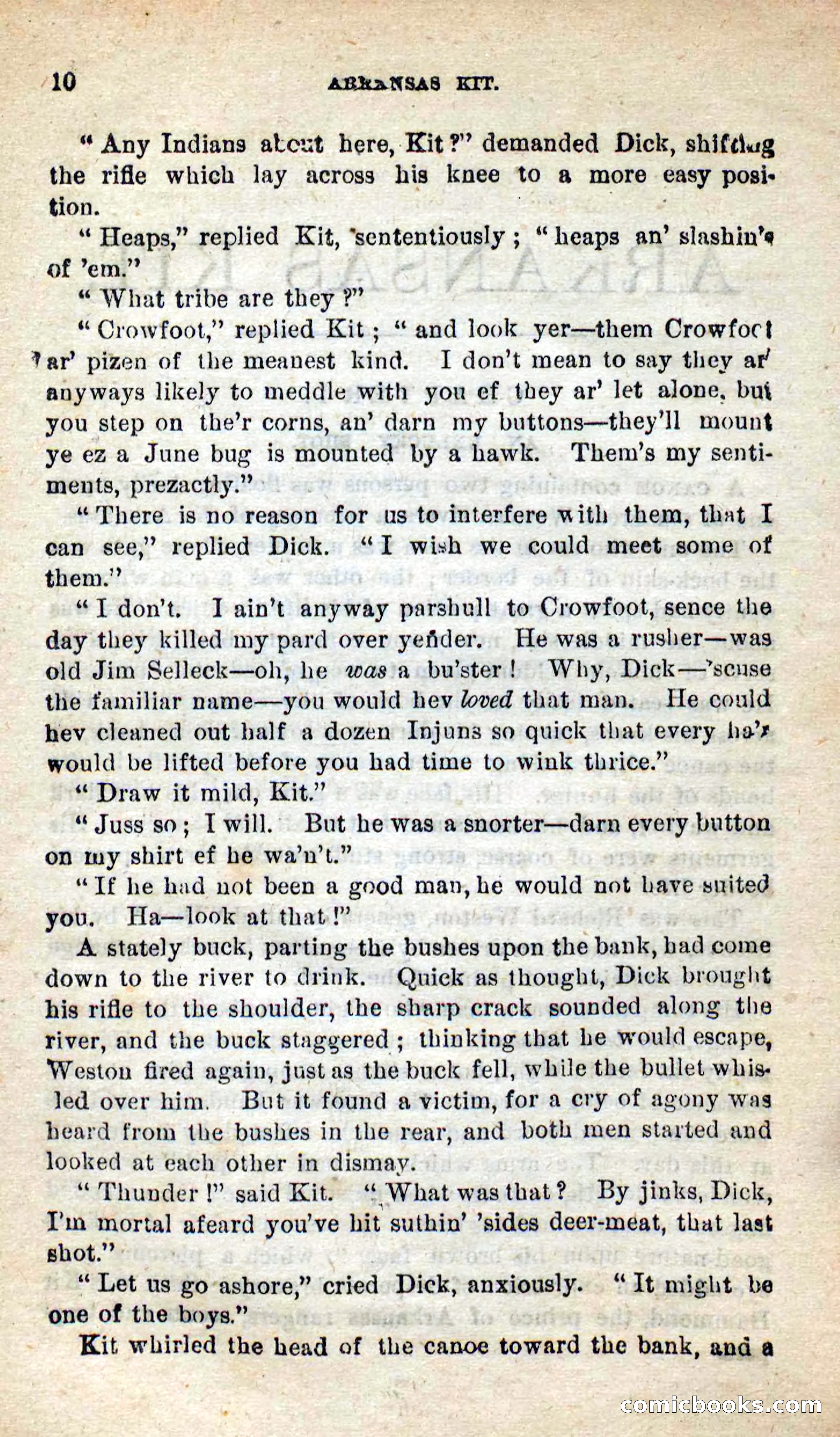 Beadle's New Dime Novels: Arkansas Kit — page 6 of 100