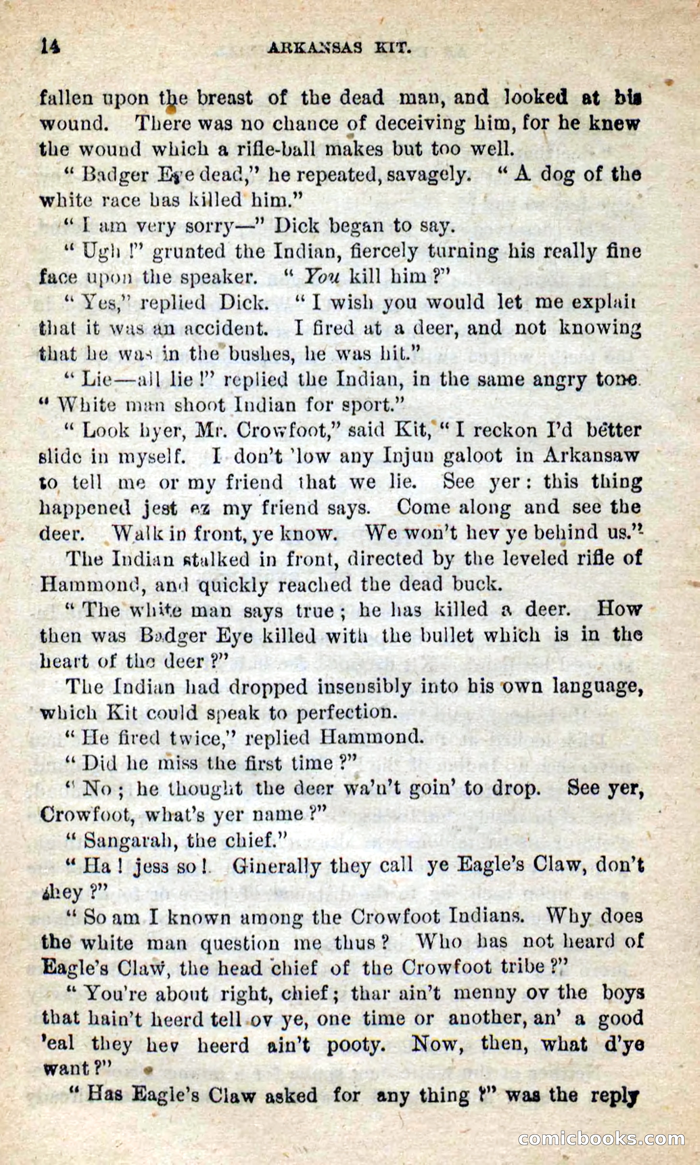 Beadle's New Dime Novels: Arkansas Kit — page 10 of 100